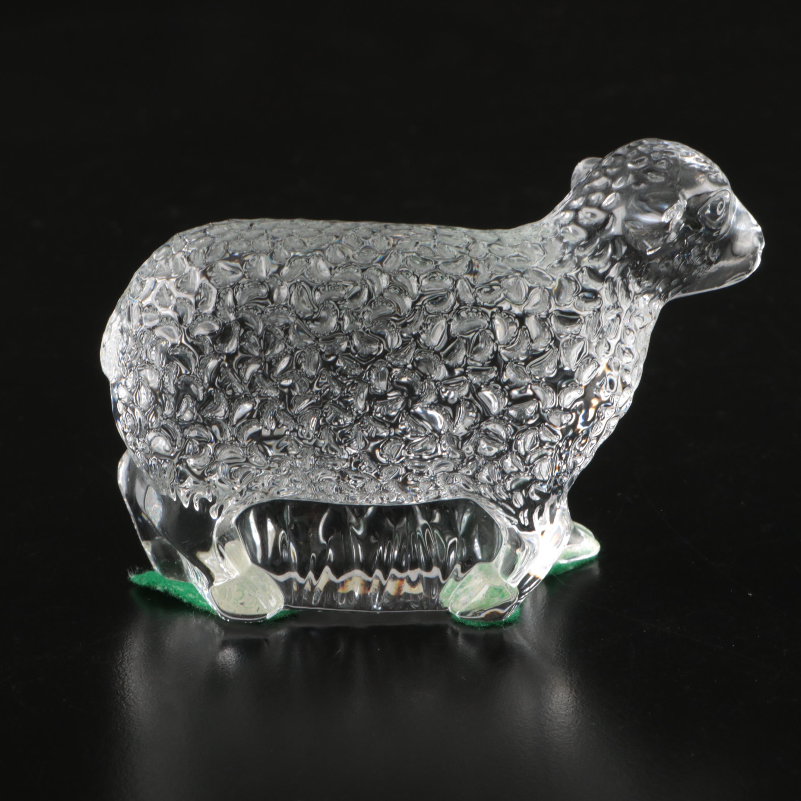 Waterford Crystal Cat, Sheep, Pear, and More Figurines