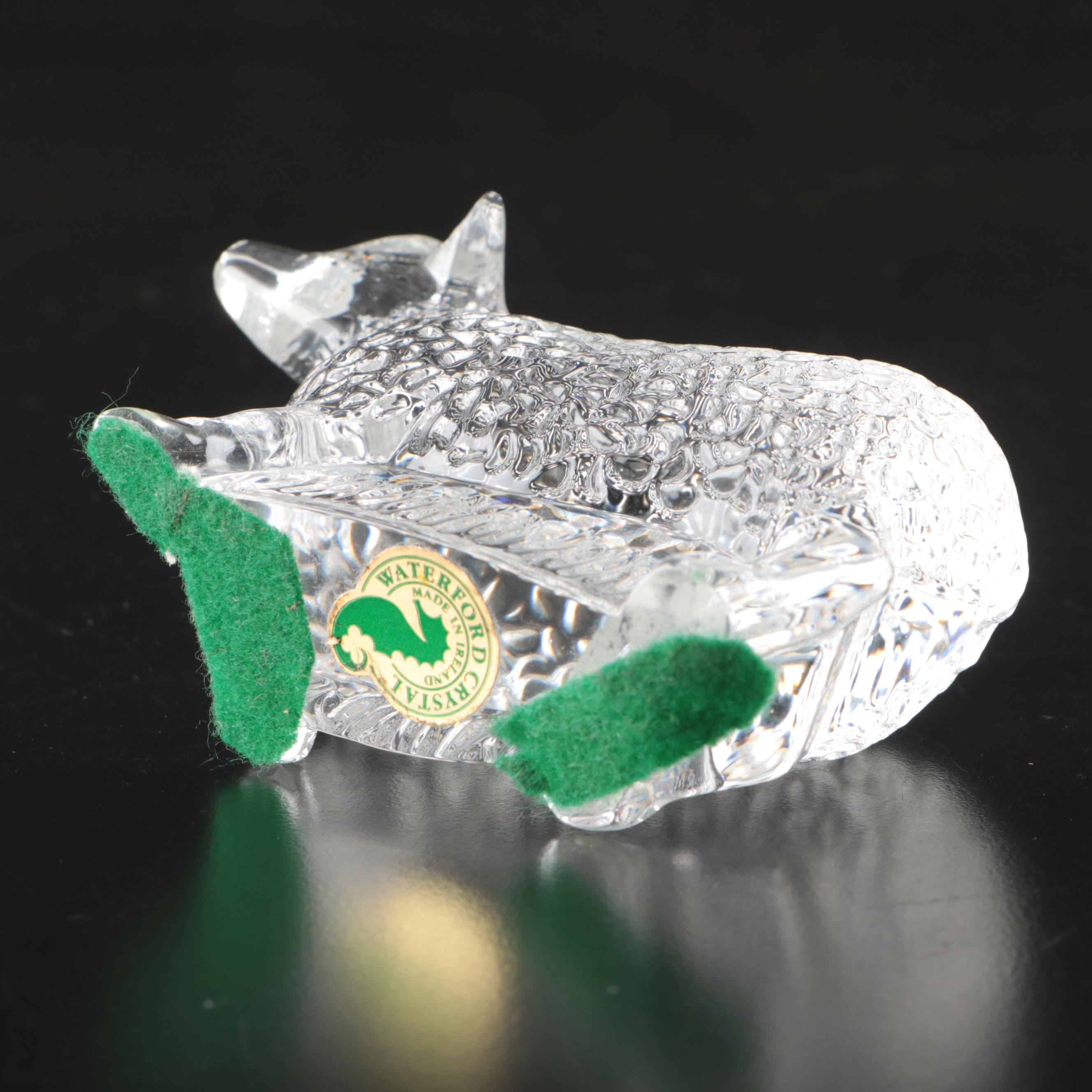 Waterford Crystal Cat, Sheep, Pear, and More Figurines