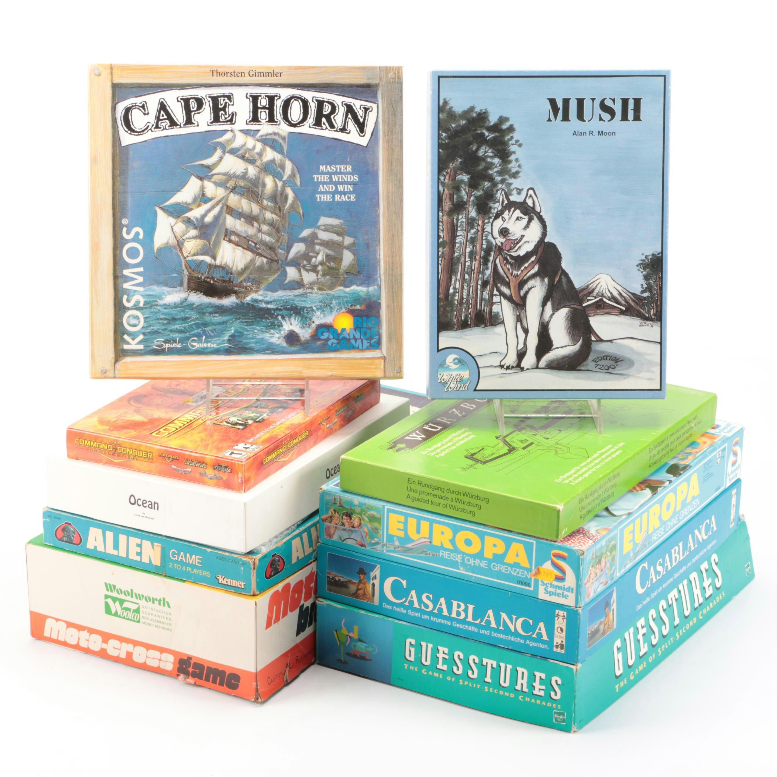 "Alien", "Casablanca", "Mush", "Cape Horn", and More Board Games