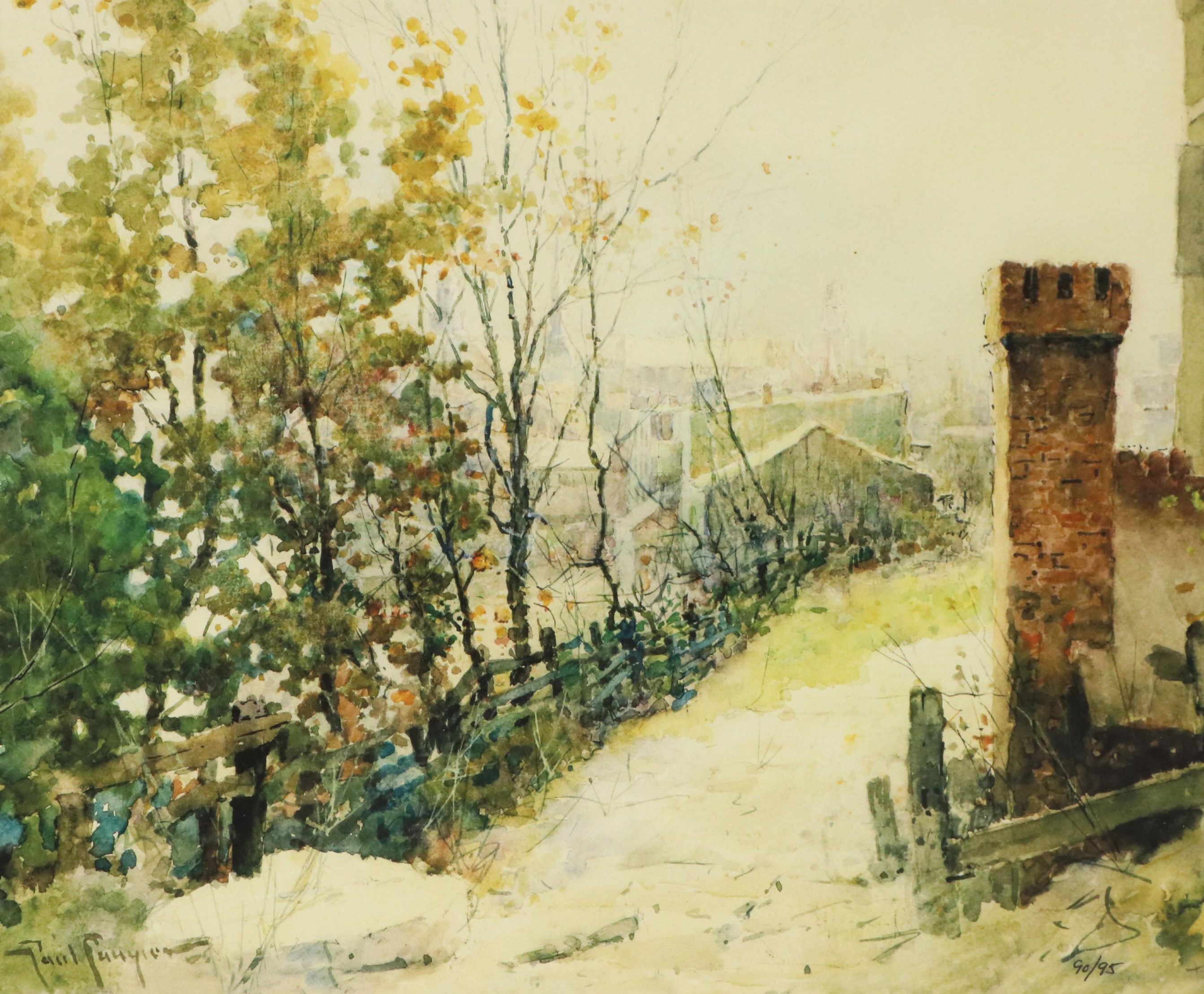 After Paul Sawyier Landscape Giclée "Frankfort in the Fall"