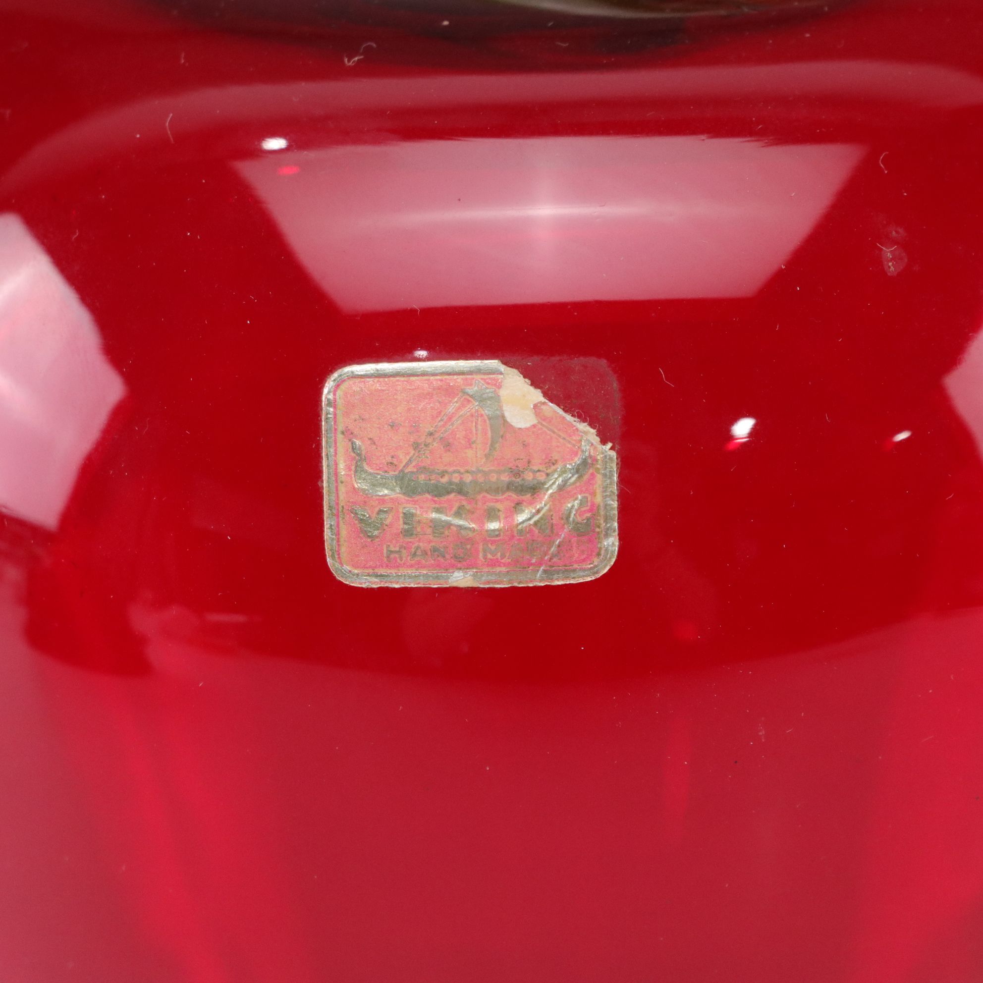 Viking Blown Glass Bell Apple, Tomato & More with Carved Wood Bowls