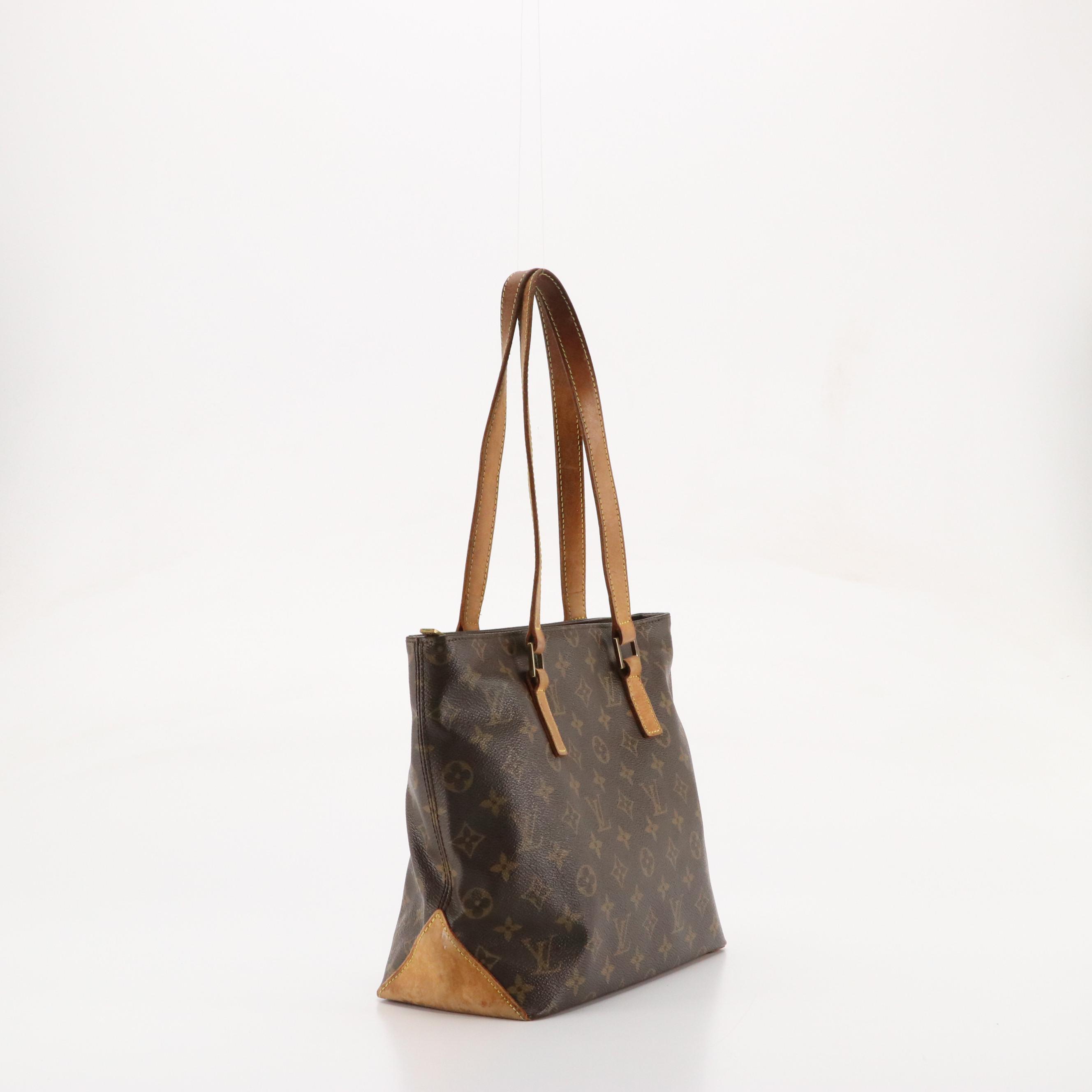 Louis Vuitton Cabas Piano Shoulder Bag in Monogram Canvas and Vachetta Leather