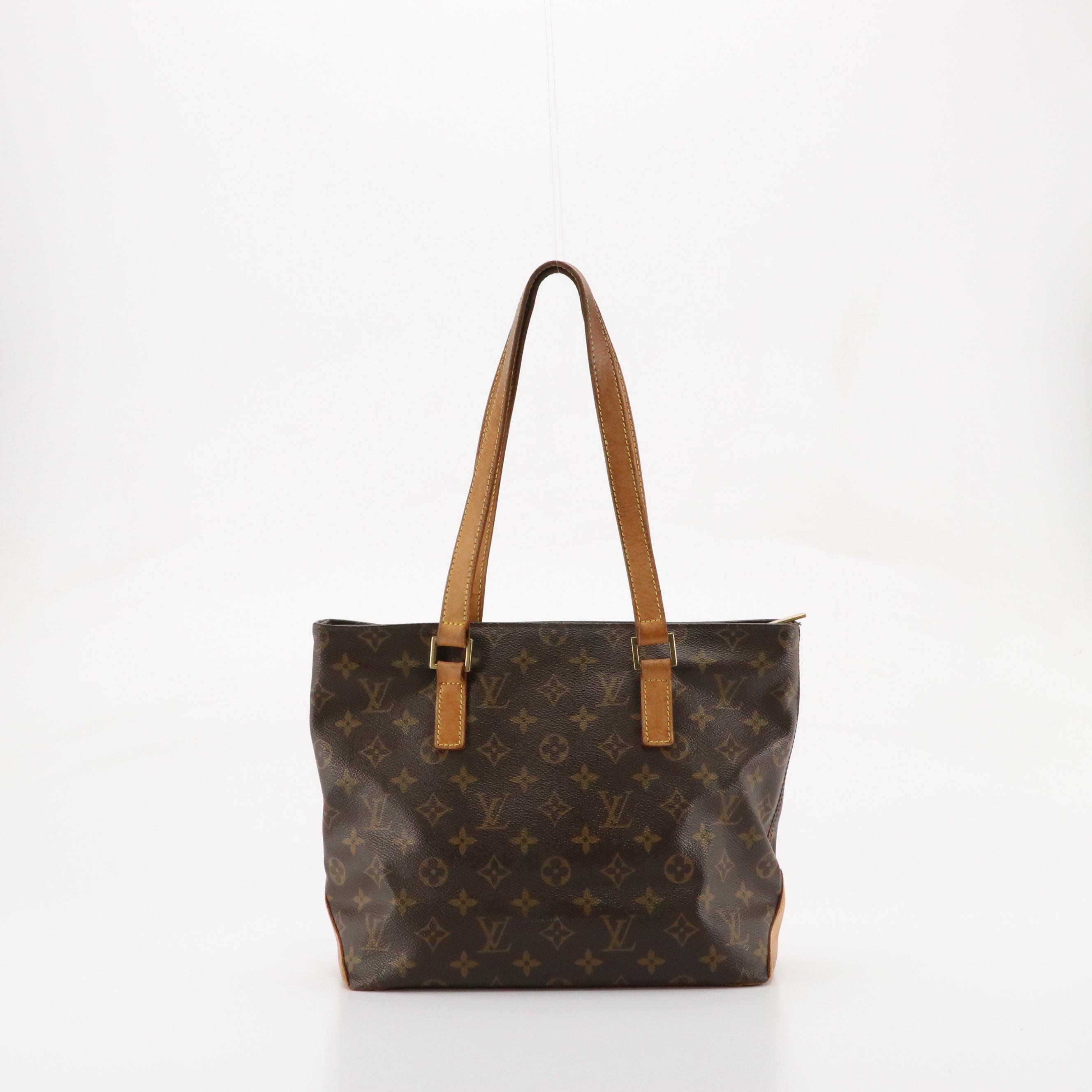 Louis Vuitton Cabas Piano Shoulder Bag in Monogram Canvas and Vachetta Leather