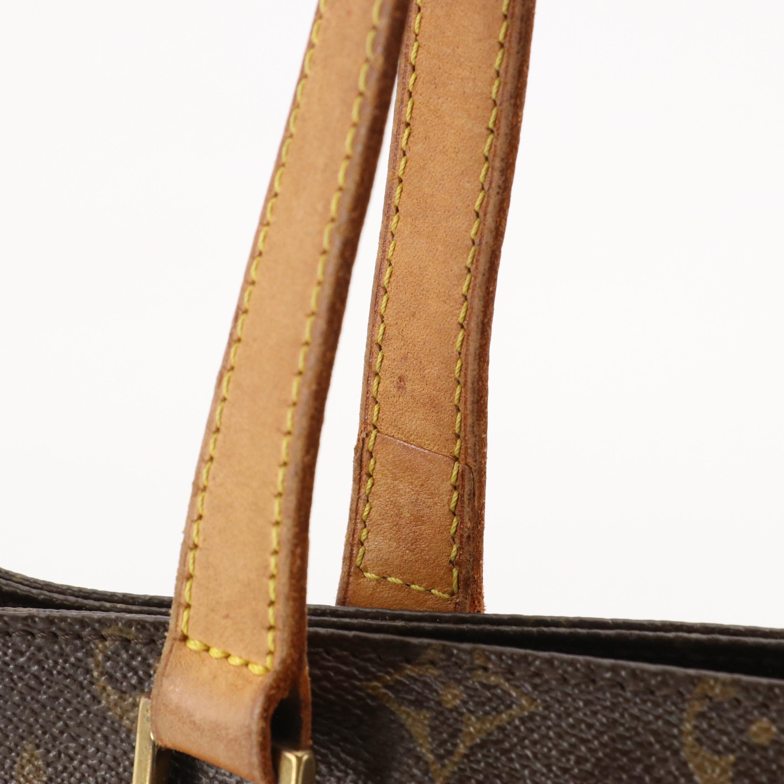 Louis Vuitton Cabas Piano Shoulder Bag in Monogram Canvas and Vachetta Leather