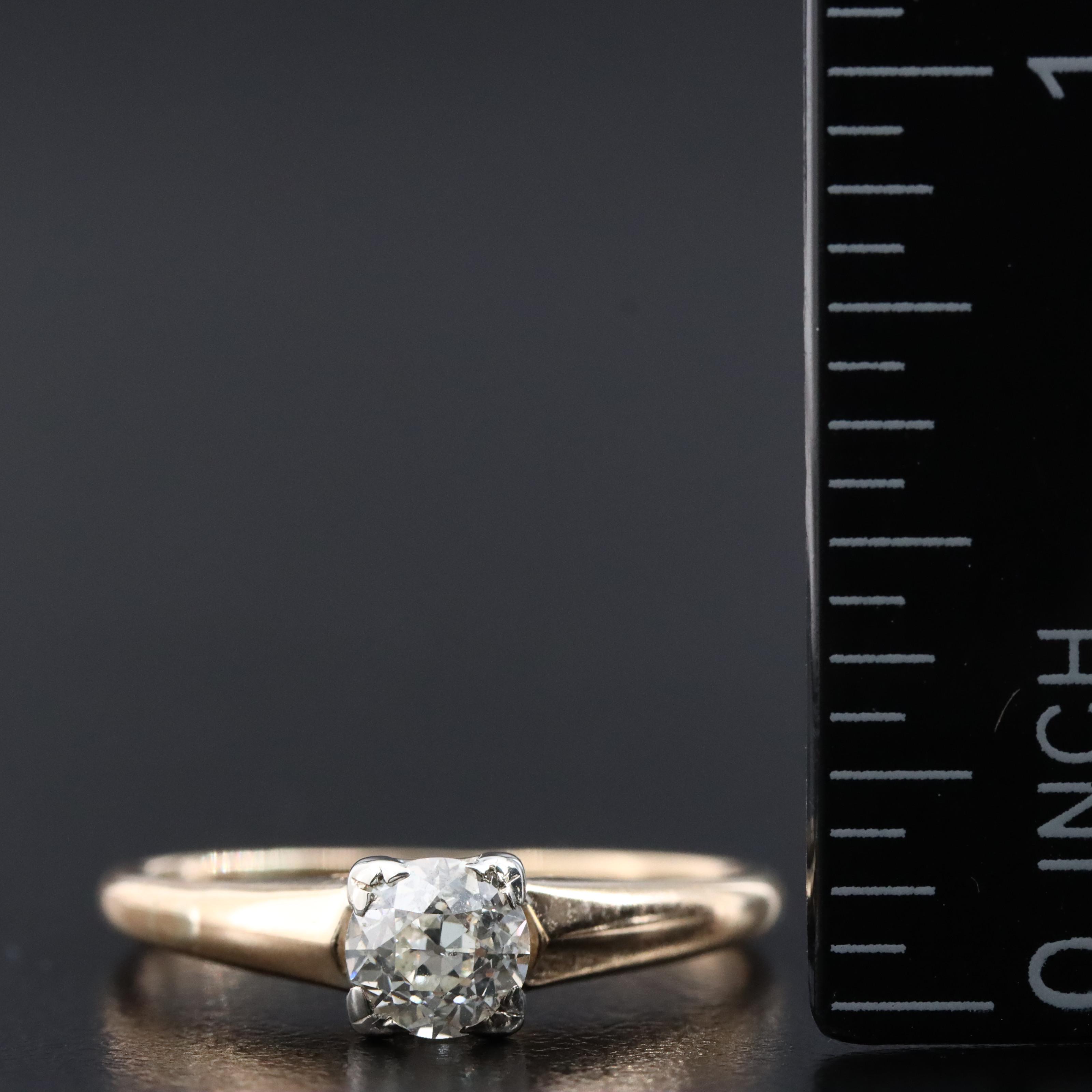 14K 0.60 CT Diamond Solitaire Ring