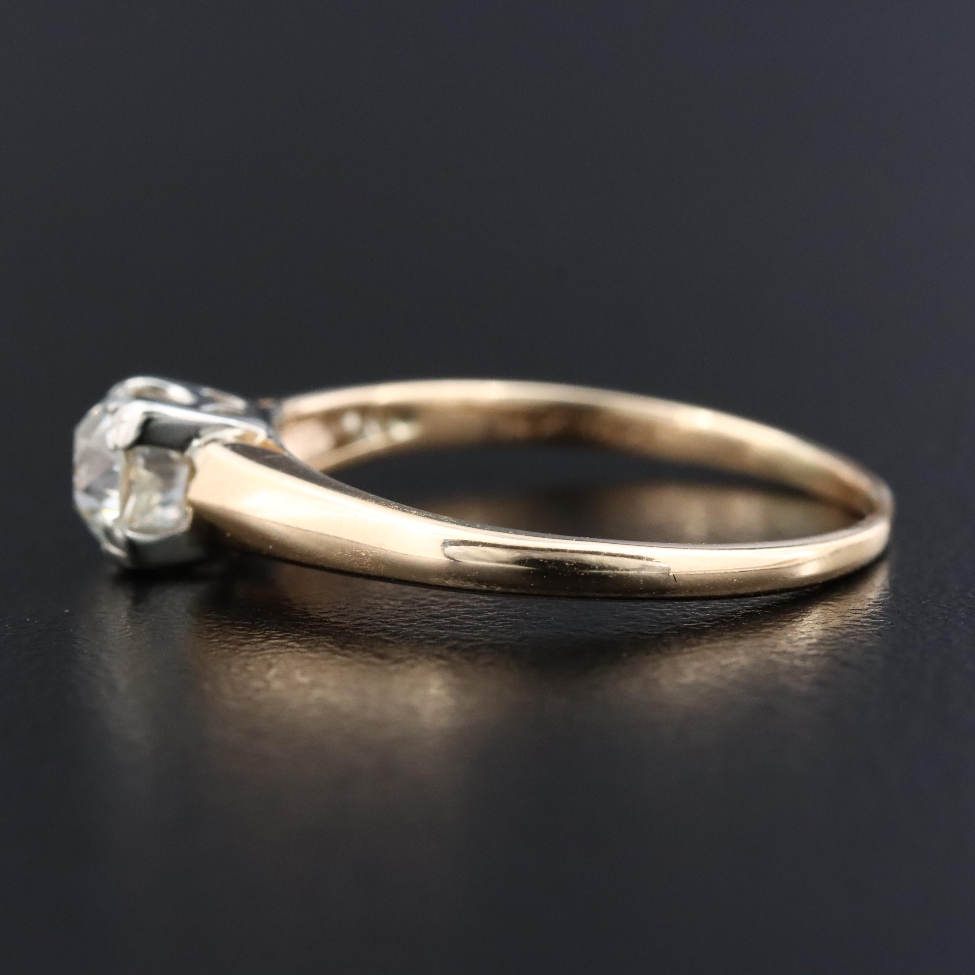 14K 0.60 CT Diamond Solitaire Ring