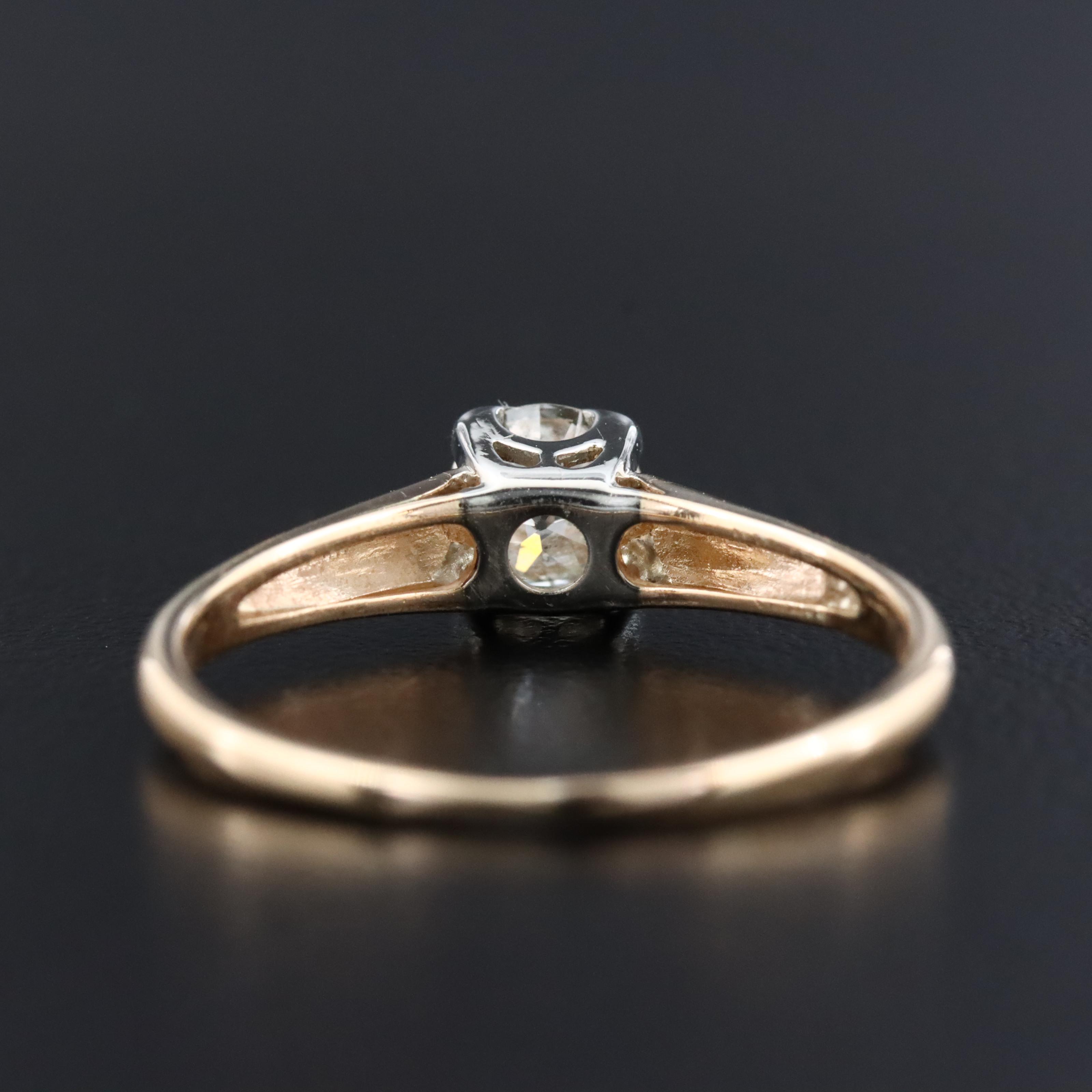 14K 0.60 CT Diamond Solitaire Ring