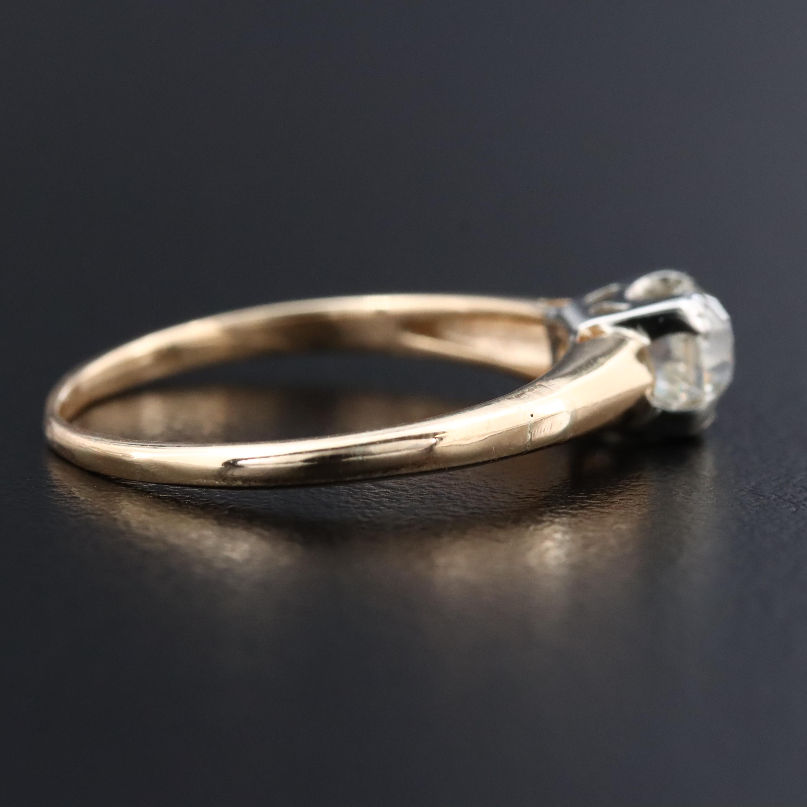 14K 0.60 CT Diamond Solitaire Ring