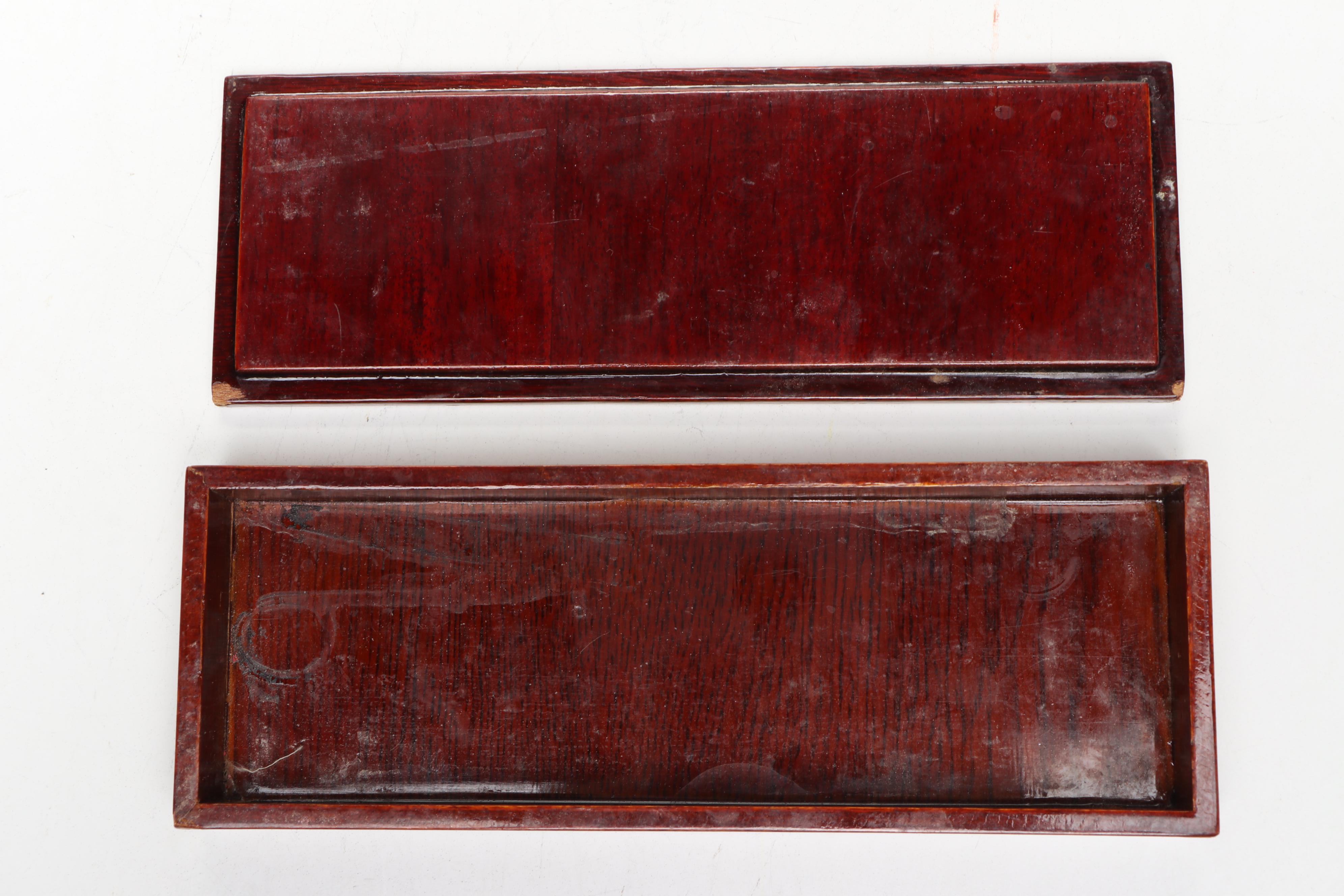 Burl Wood and Other Wooden Box, Early to Mid-20th Century