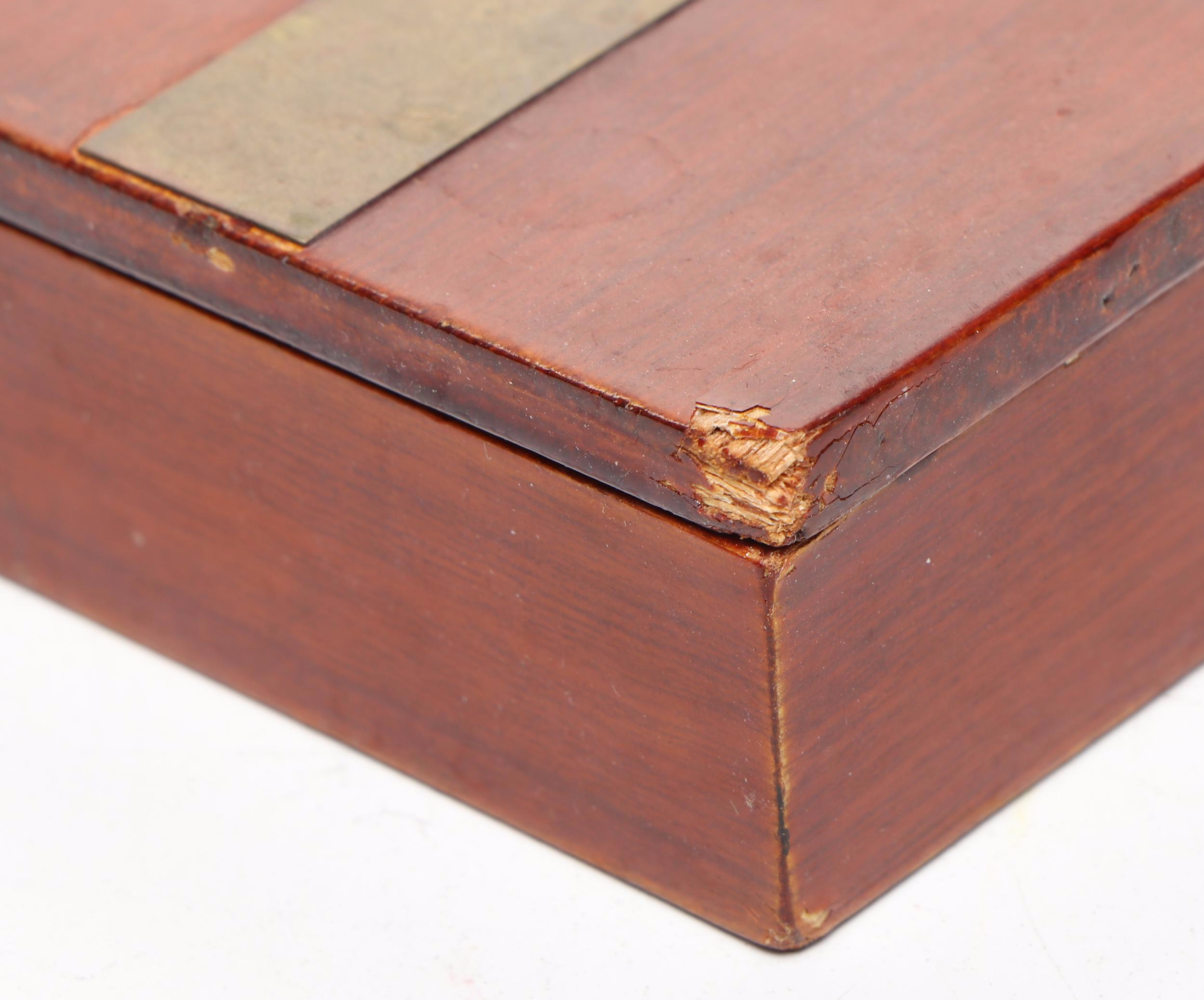 Burl Wood and Other Wooden Box, Early to Mid-20th Century