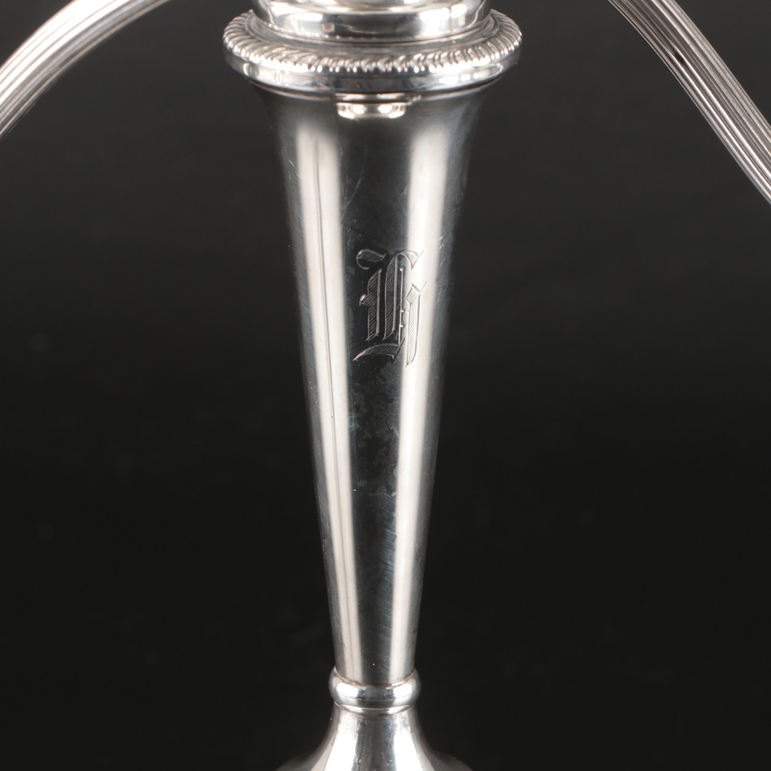 Hamilton and Revere Silversmiths Sterling Candelabras, Mid-20th Century