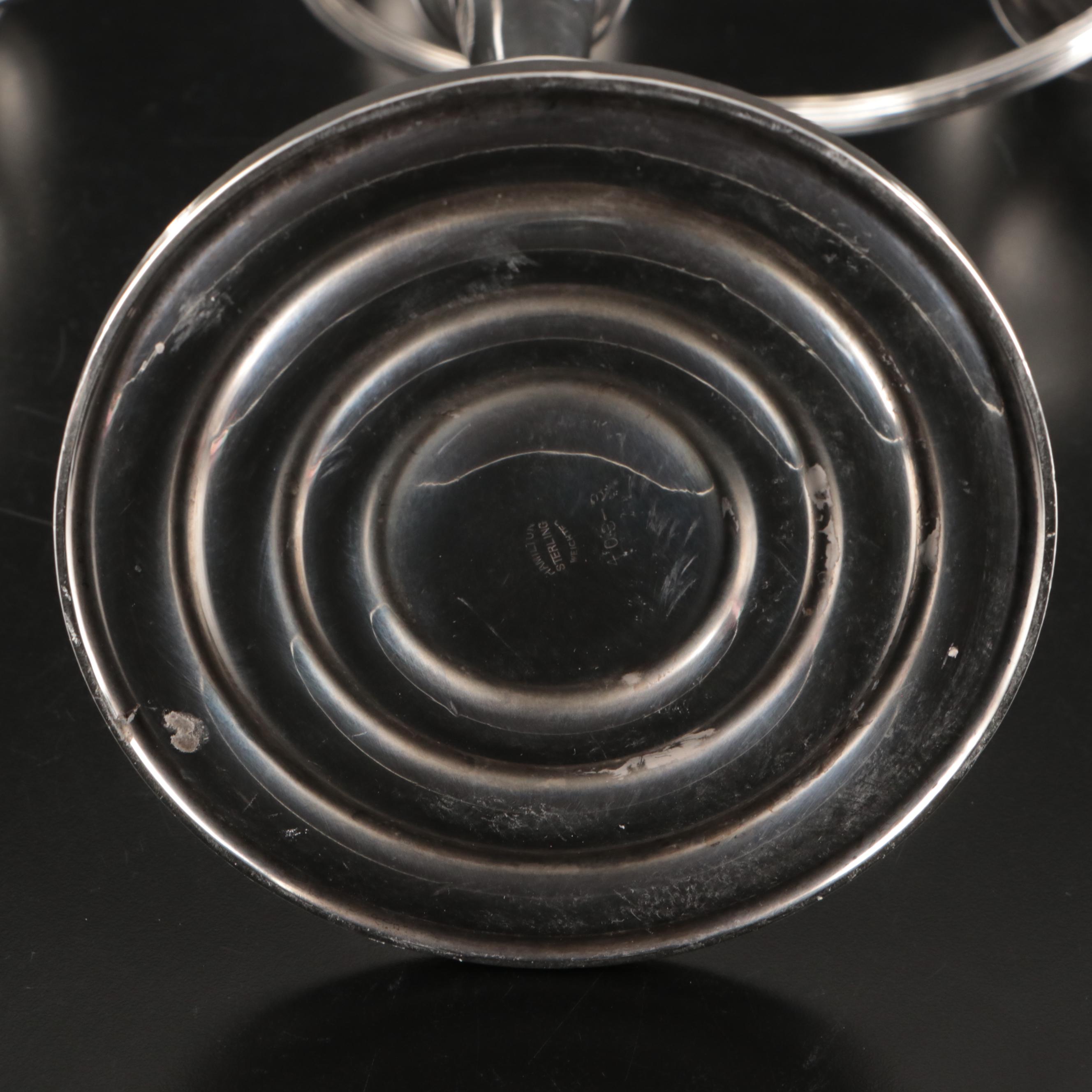 Hamilton and Revere Silversmiths Sterling Candelabras, Mid-20th Century