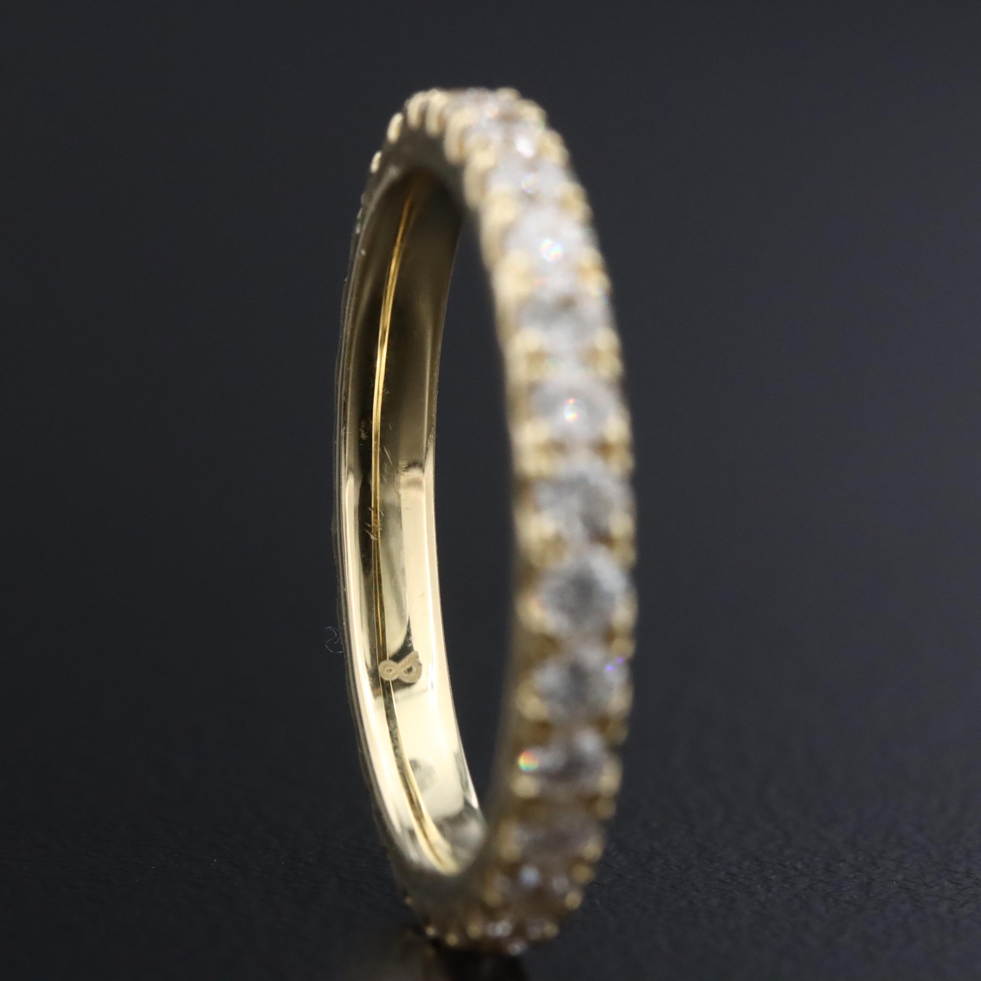 18K 1.08 CTW Lab Grown Diamond Eternity Band