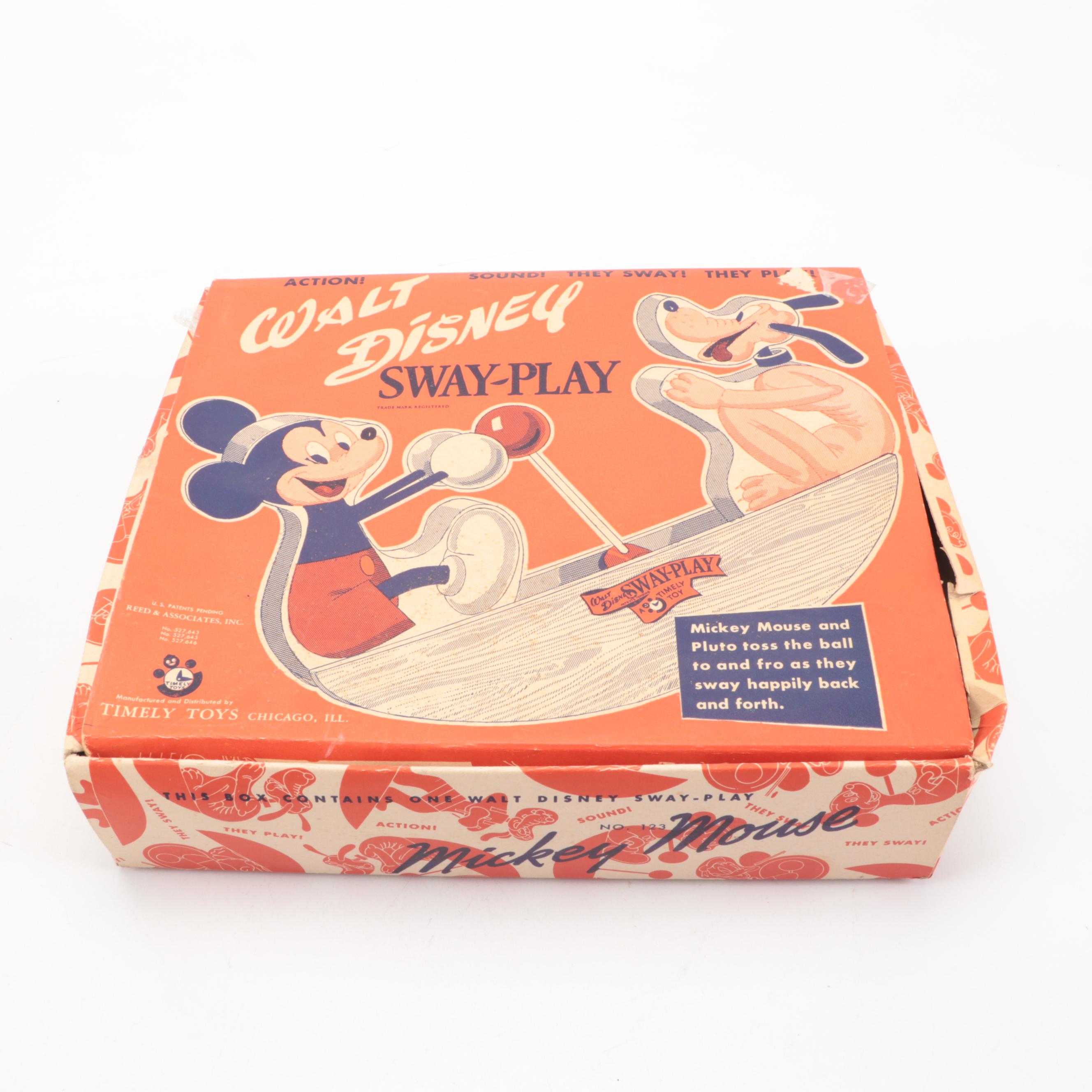 Timely Toys Walt Disney Way-Play Wooden Toy, Mid-20th Century