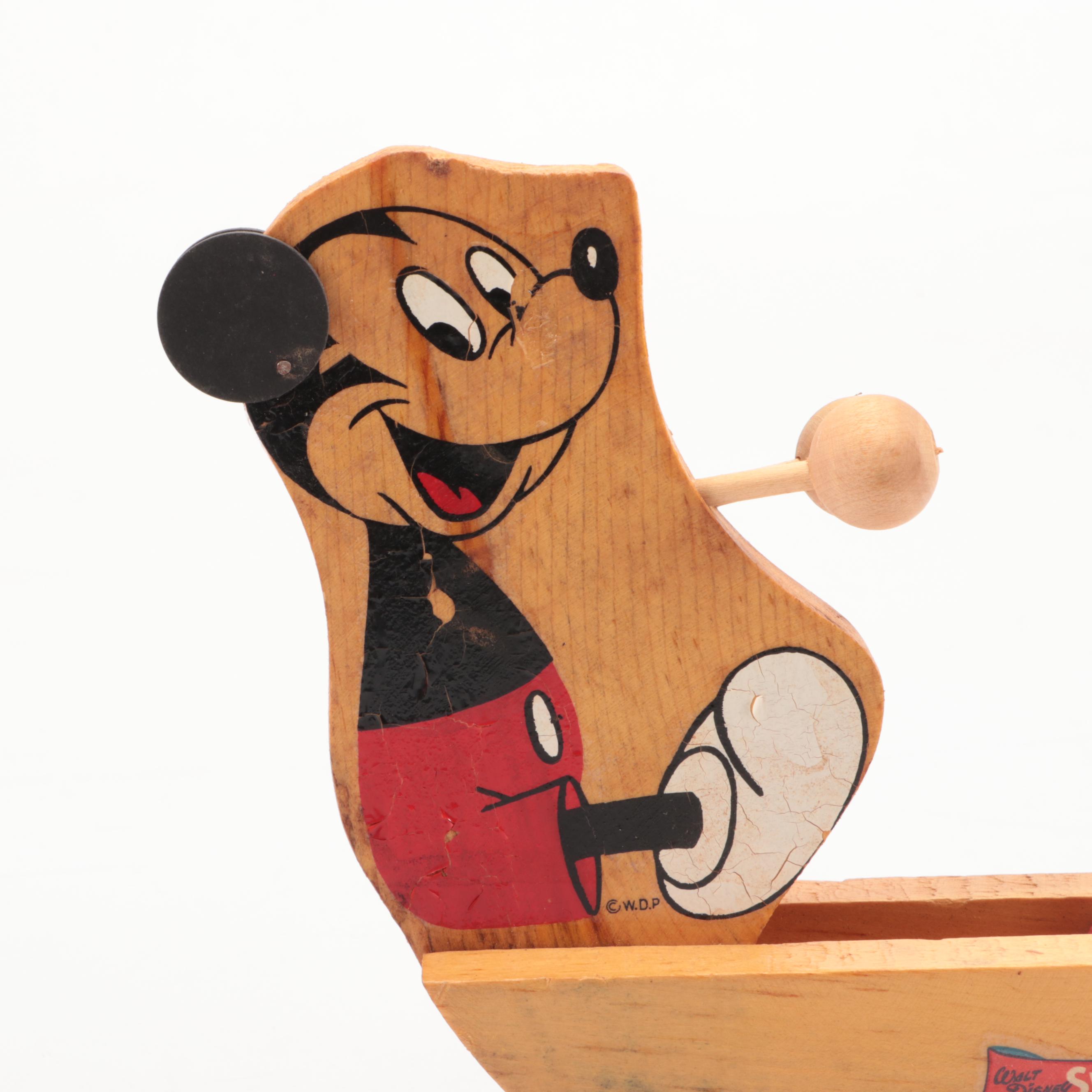 Timely Toys Walt Disney Way-Play Wooden Toy, Mid-20th Century