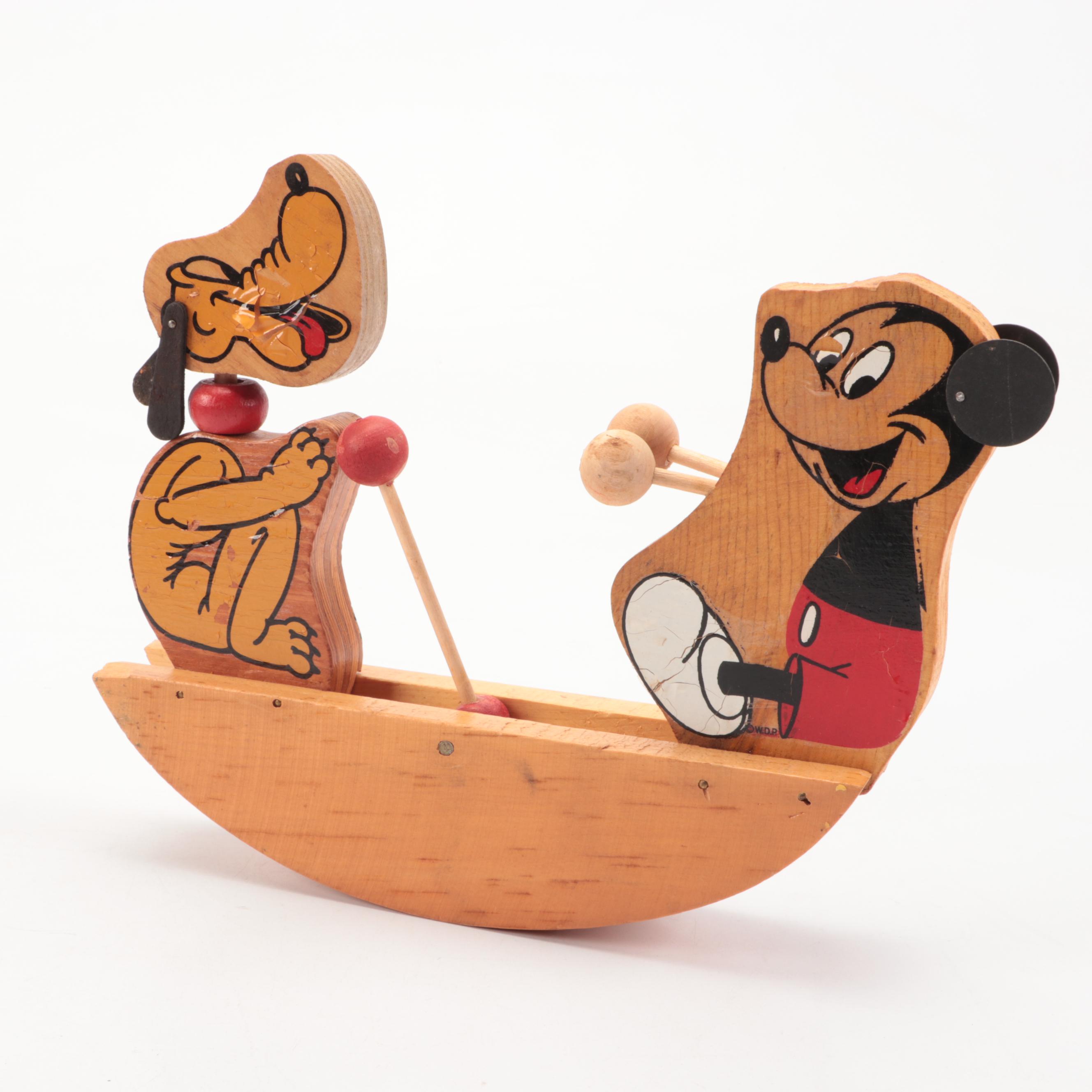 Timely Toys Walt Disney Way-Play Wooden Toy, Mid-20th Century