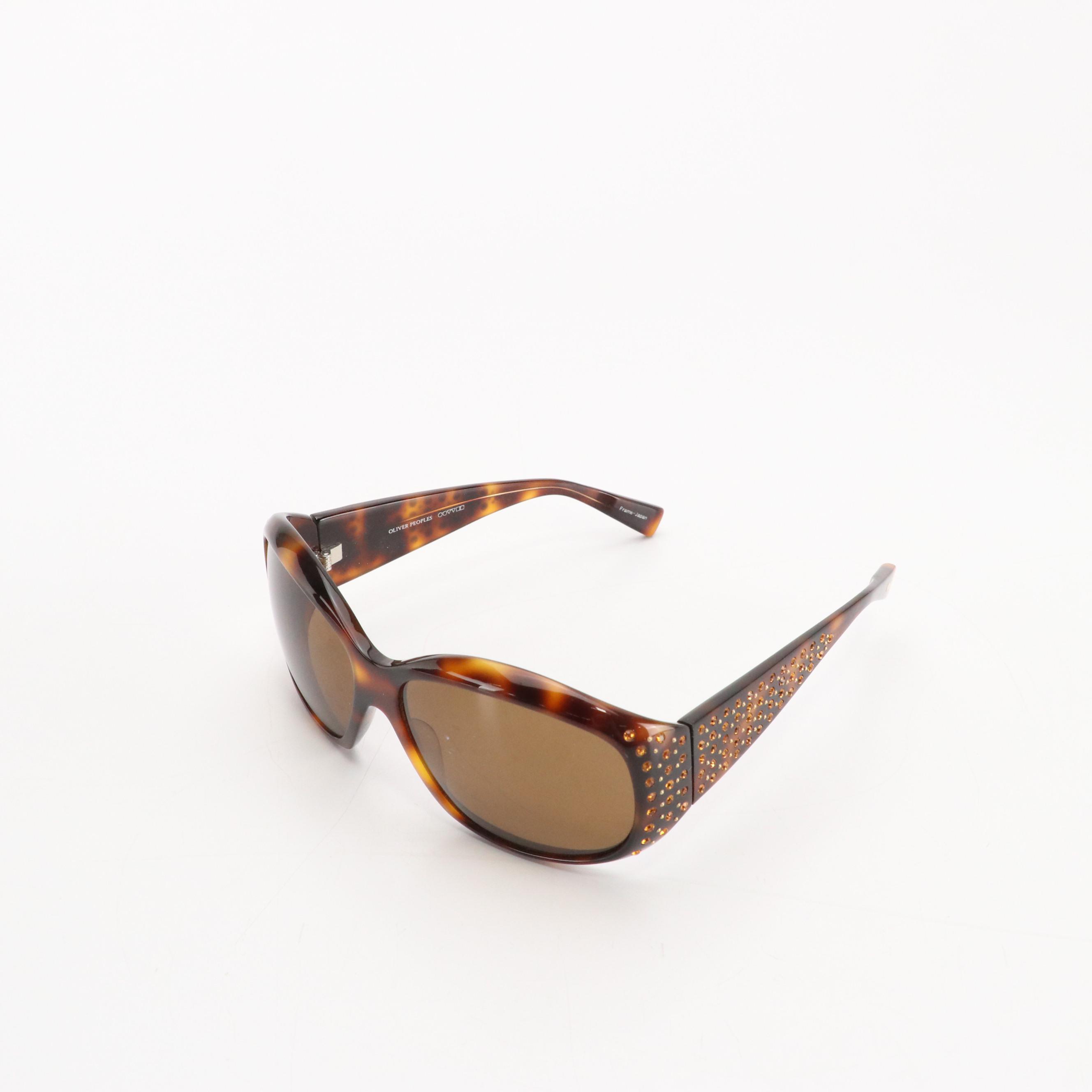 Verve Polarized & Oliver Peoples Vanadis Jeweled Sunglasses With Other Glasses