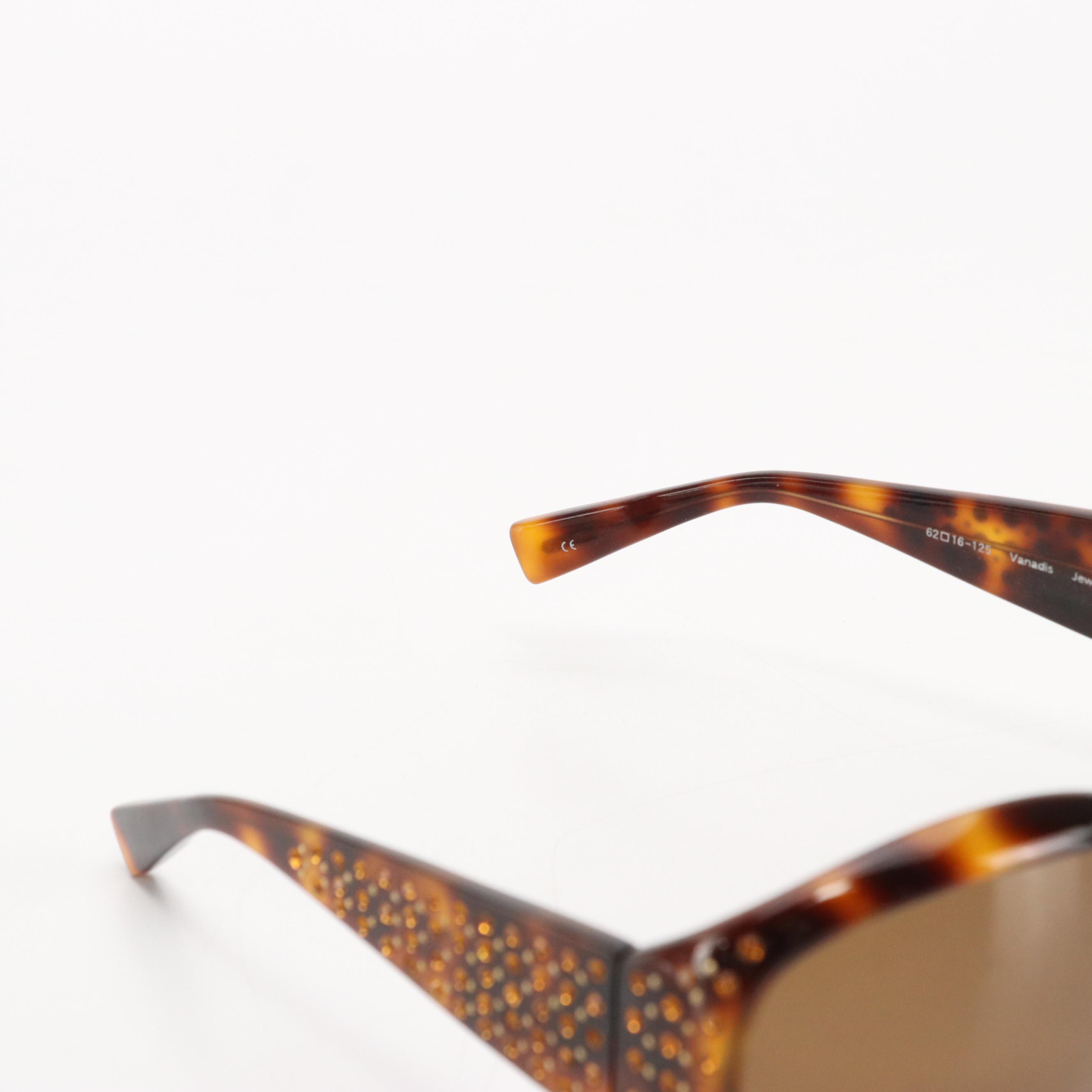 Verve Polarized & Oliver Peoples Vanadis Jeweled Sunglasses With Other Glasses