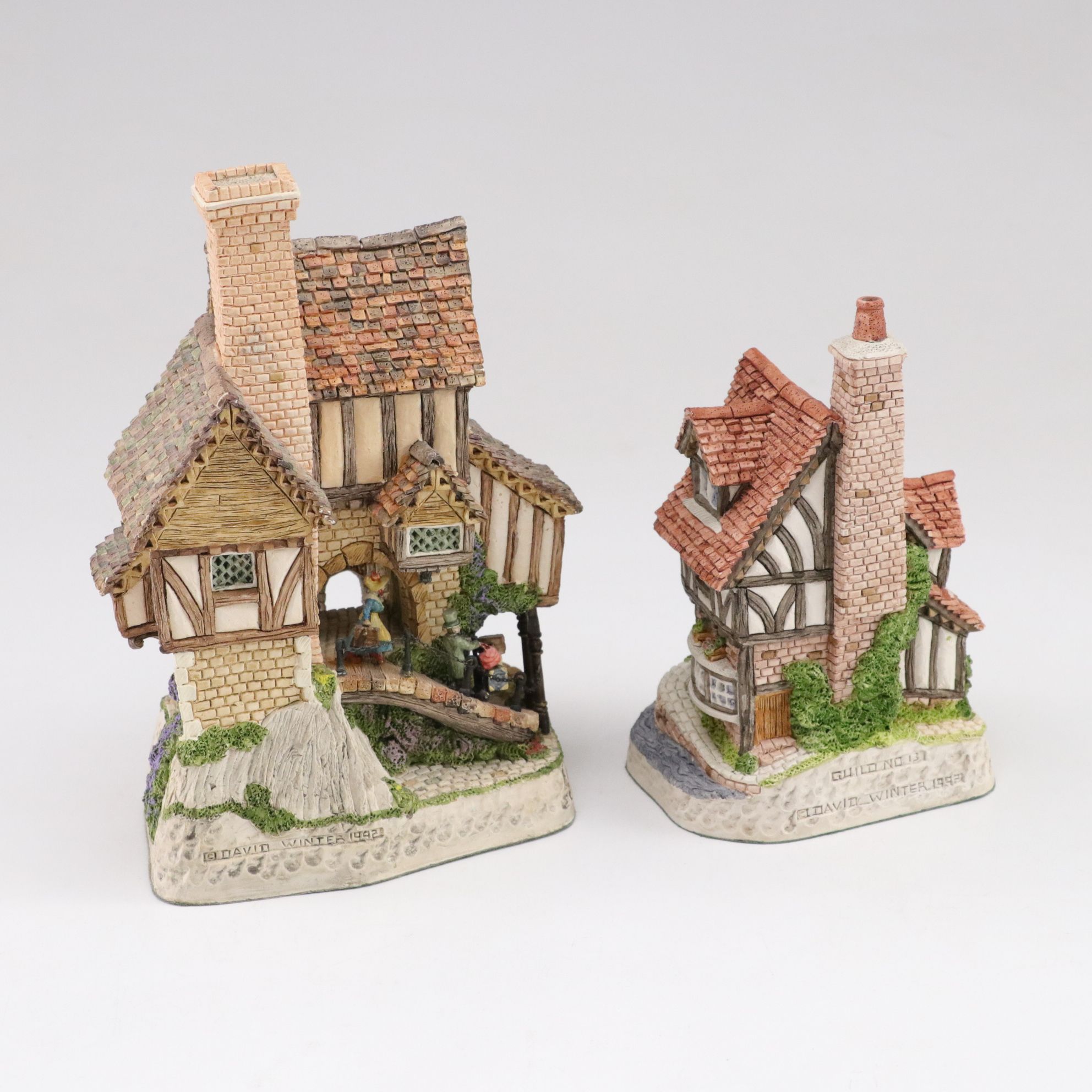 David Winter "Scrooge's School" and More Collector's Guild Cottages