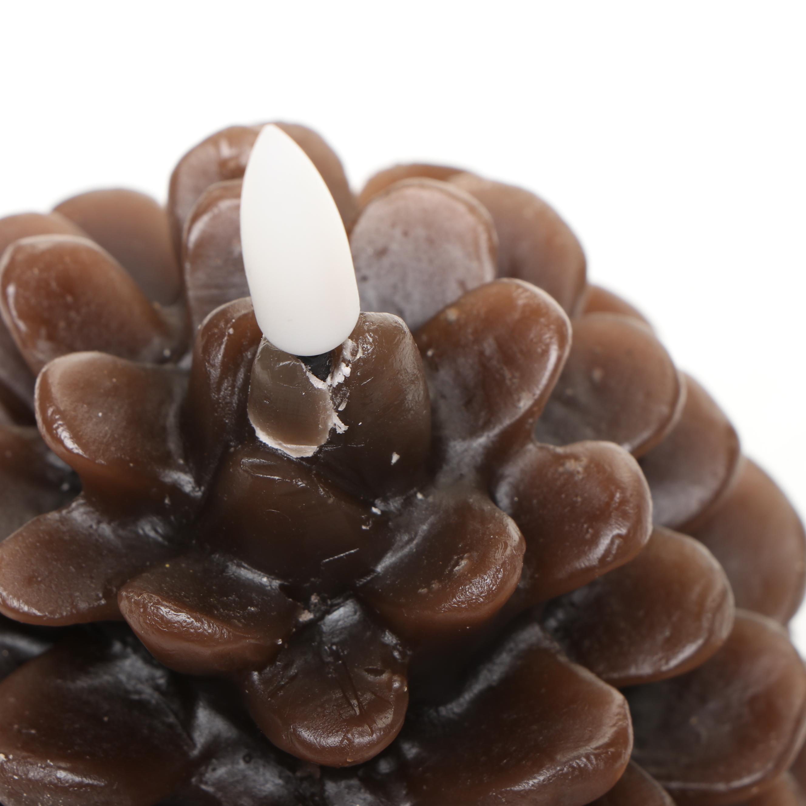 MacKenzie-Childs Wax Pinecone Flicker Candles