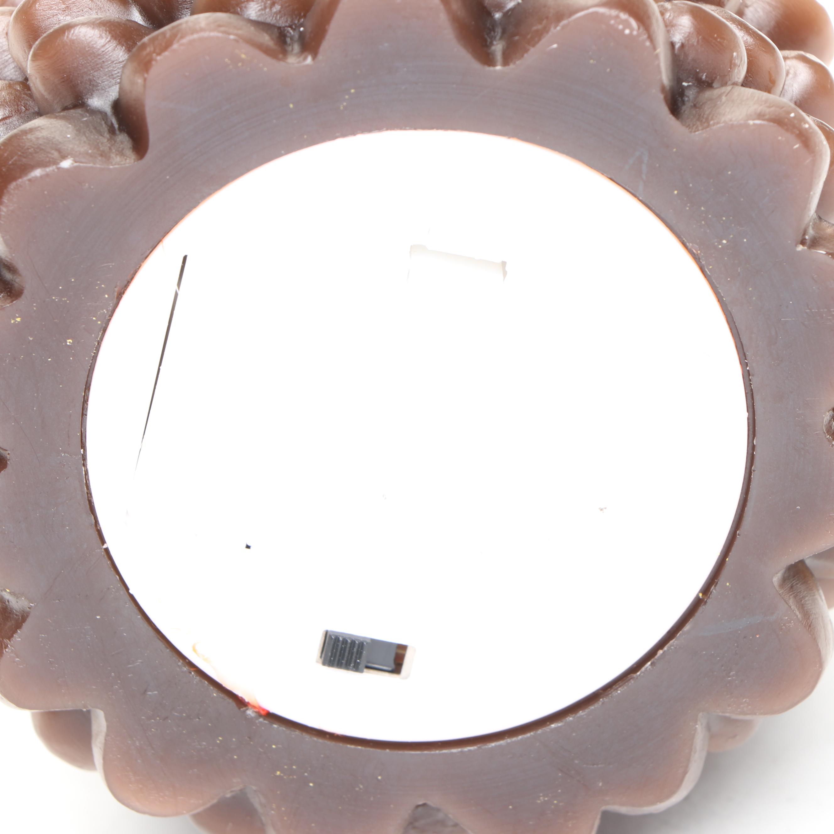 MacKenzie-Childs Wax Pinecone Flicker Candles