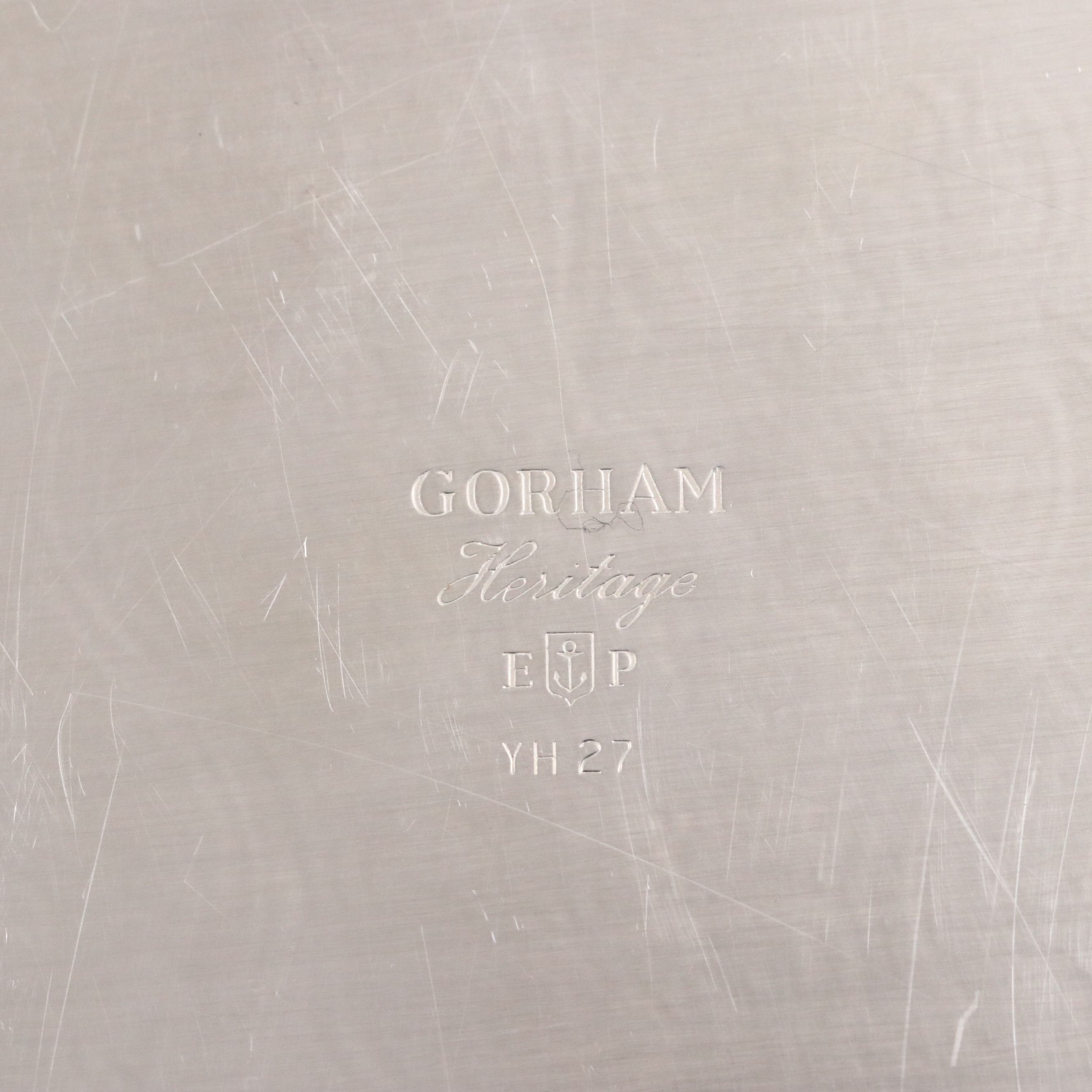 Victorian Silver Plate and Etched Glass Claret Pitcher with Carafe and Tray