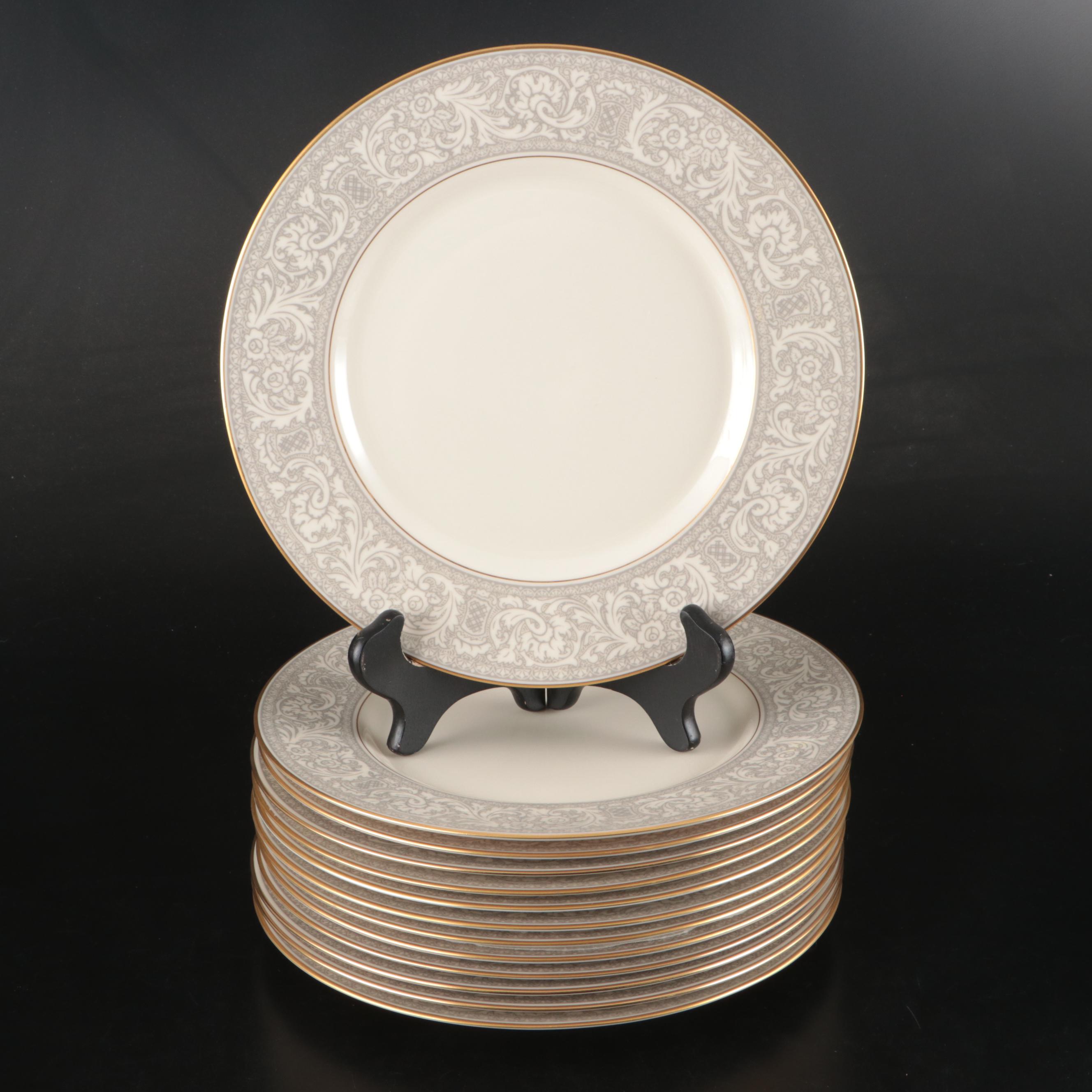 Franciscan "Renaissance Grey" Porcelain Tableware, Mid to Late 20th C.