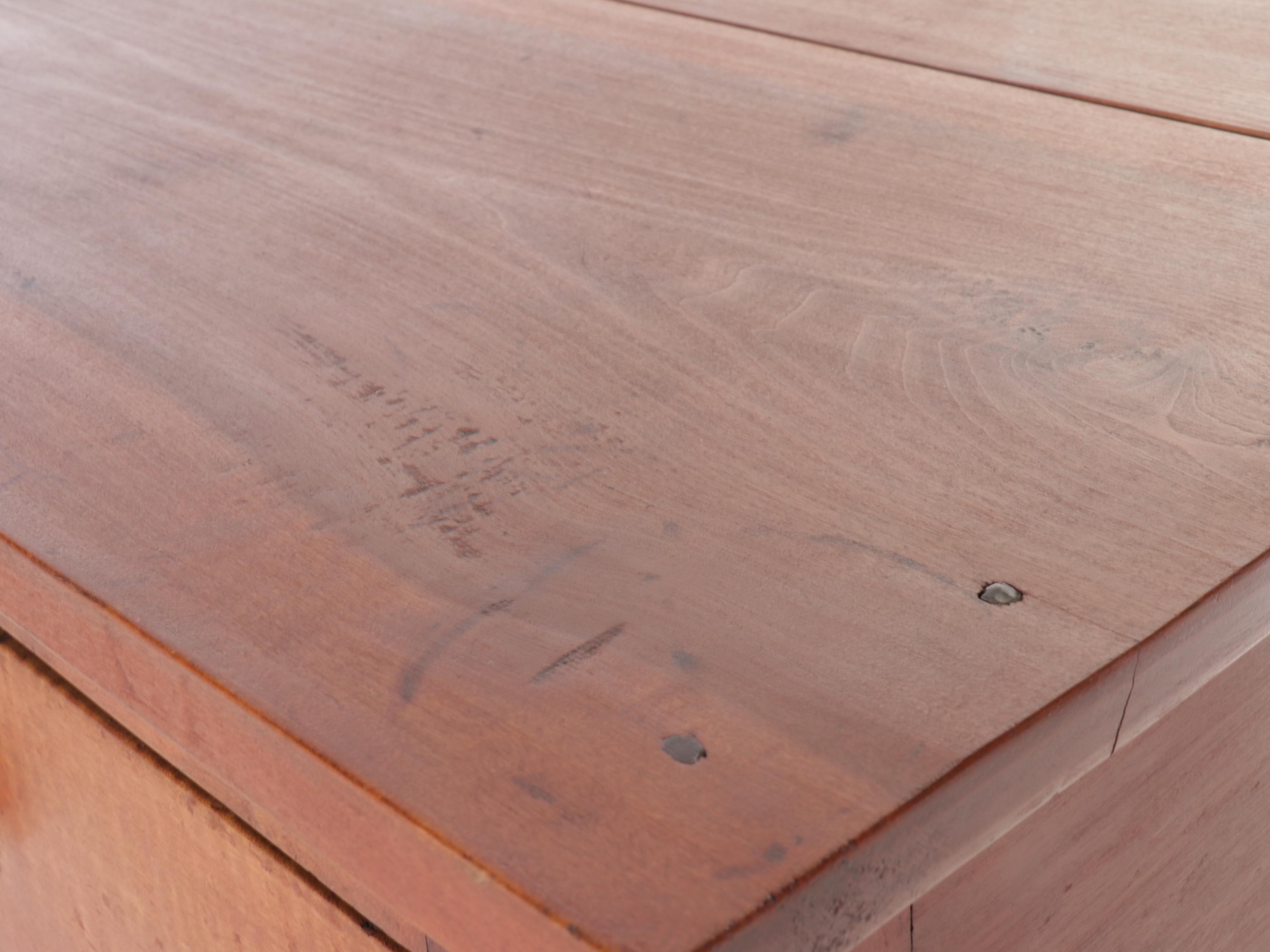 American Curly Maple and Cherry Chest of Drawers, Early 19th Century