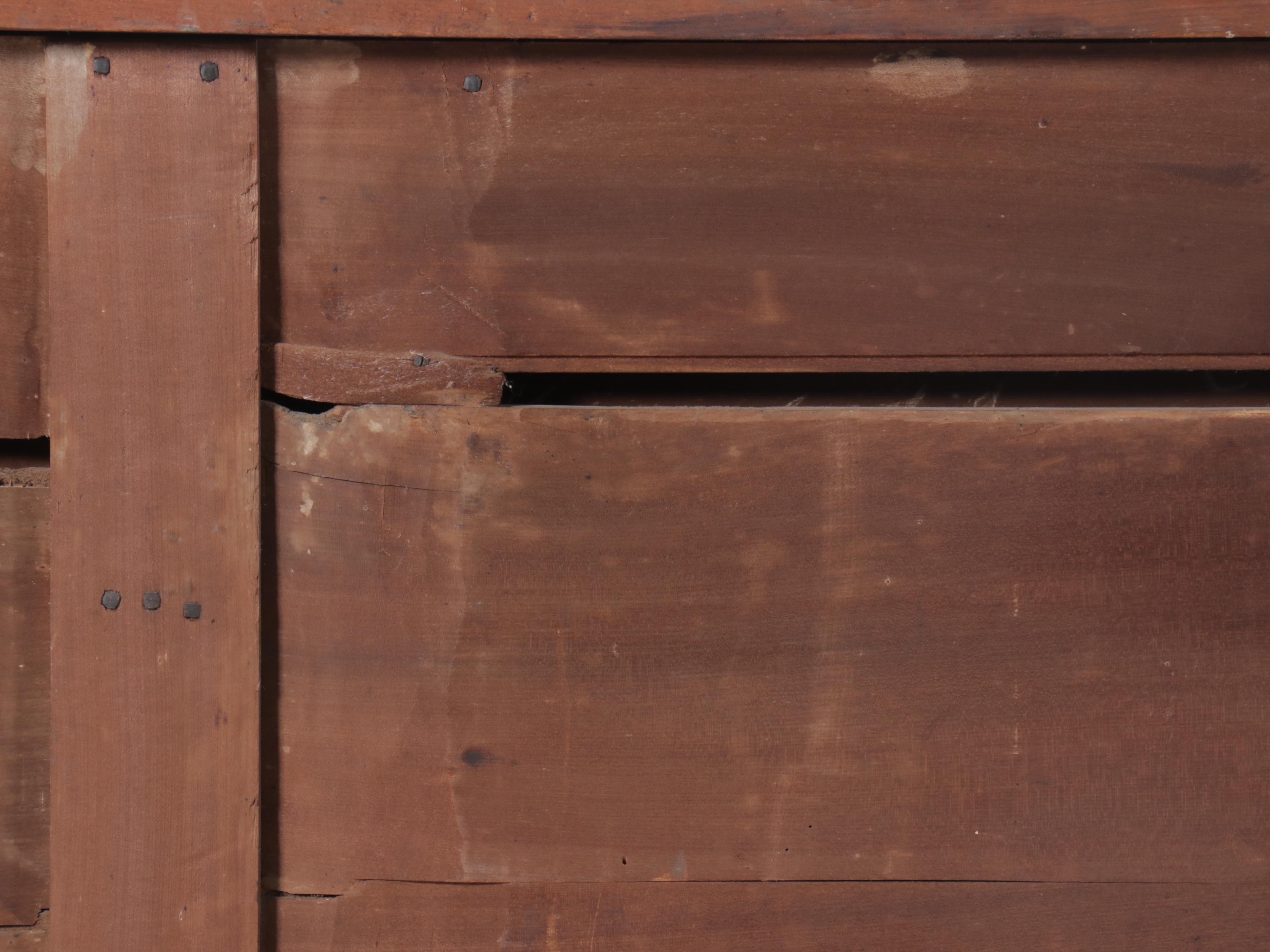 American Curly Maple and Cherry Chest of Drawers, Early 19th Century