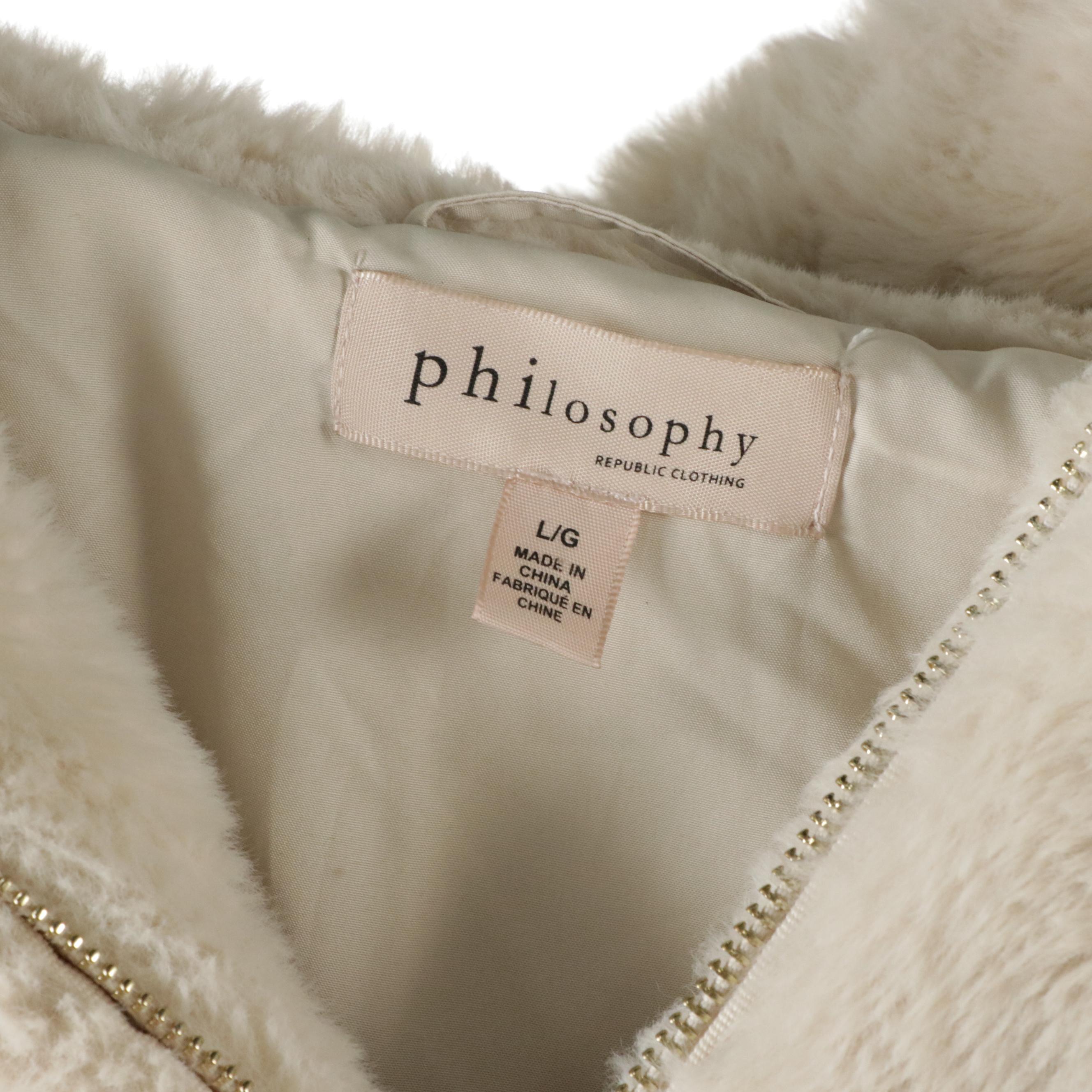 Philosophy Zip-Front Faux Fur Jacket, Boo Hoo Puffy Jacket, & Faux Fur Vest