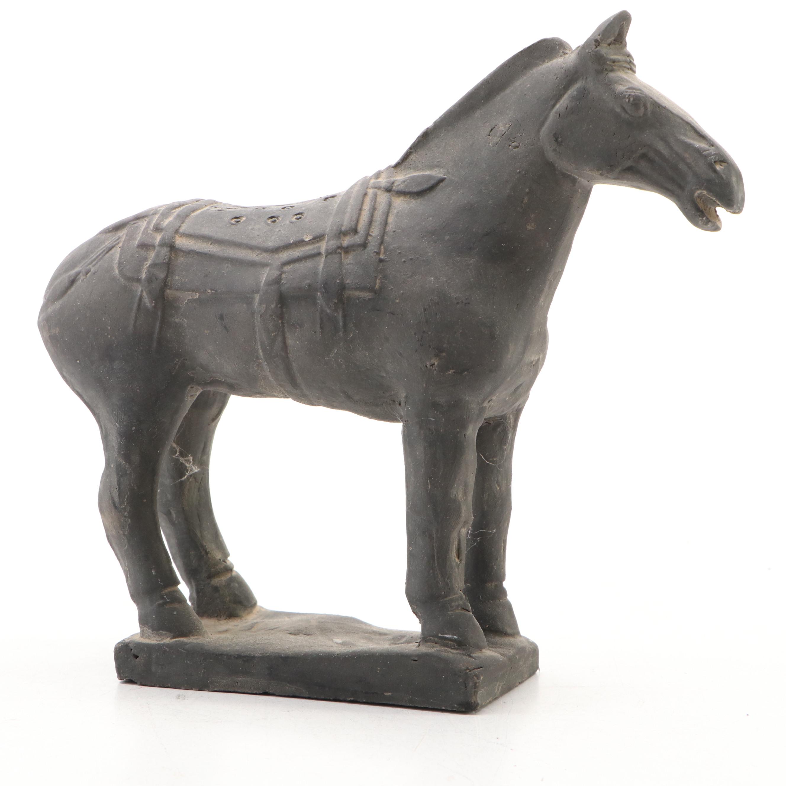 Chinese Style Terracotta Warriors and Horse with Other Figurine