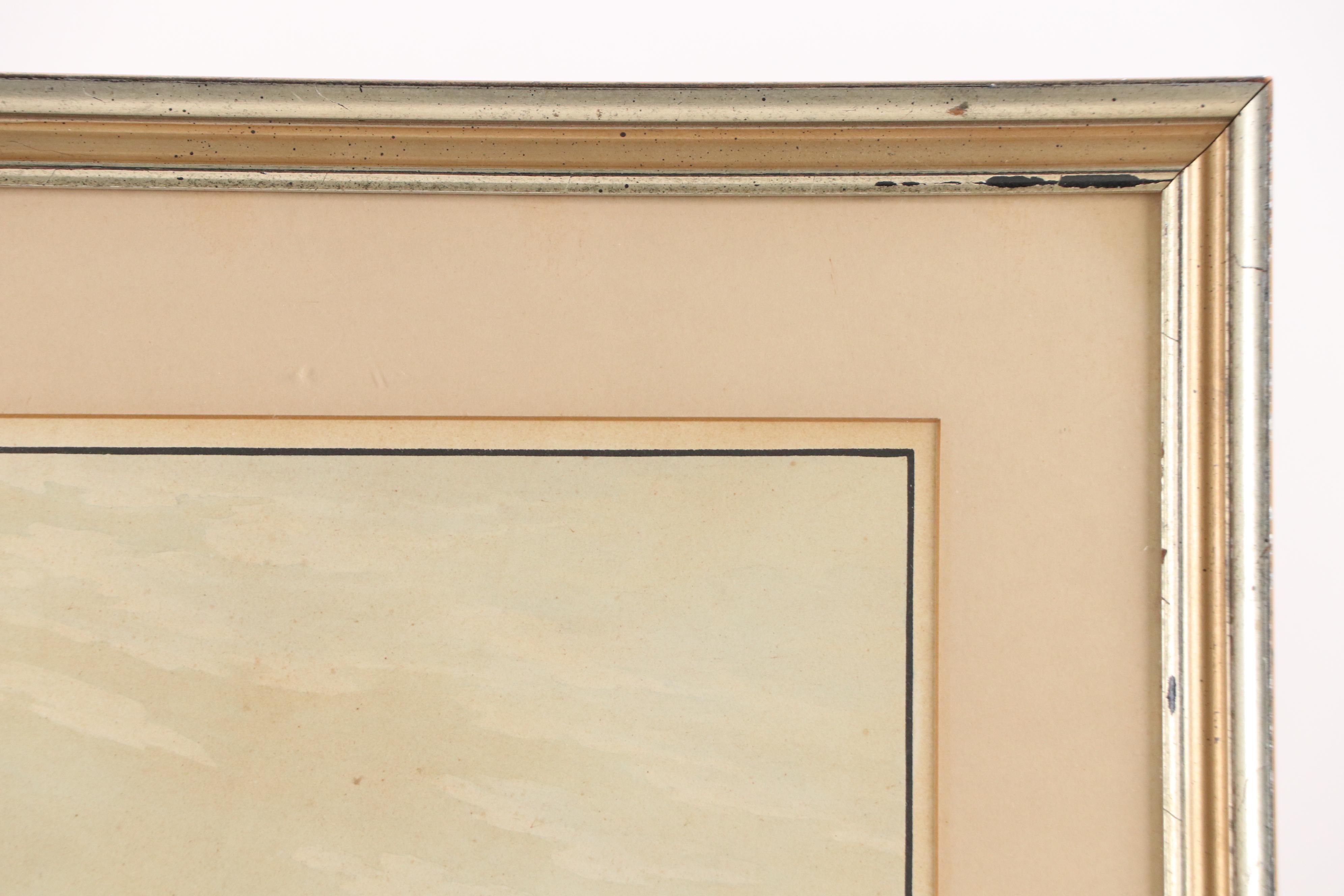 Hand-Colored Engraving After Frédéric Fregevize of Potsdam from Peacock Island