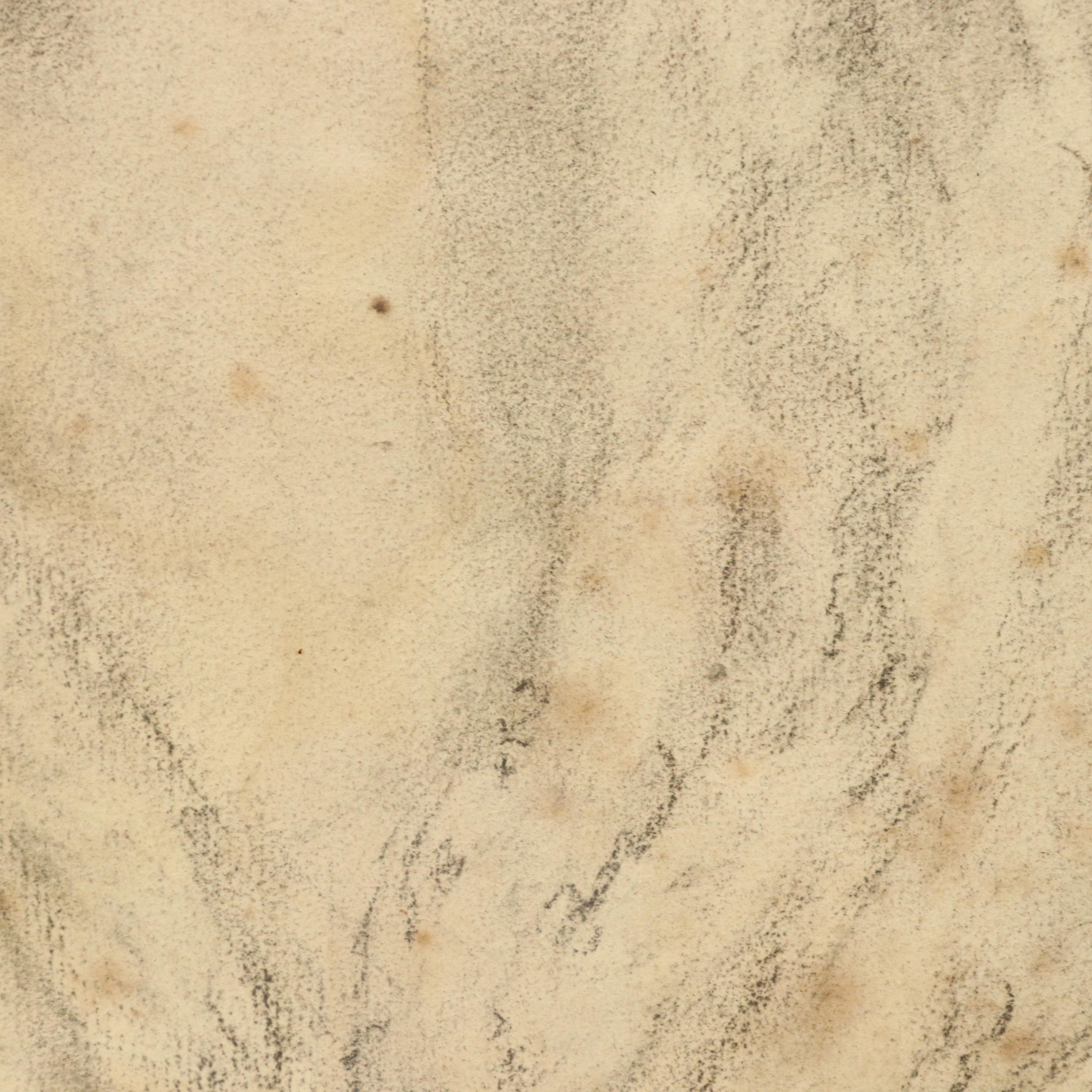 Lillian Wyler Bettman Charcoal Portrait Drawing of Woman, 1911