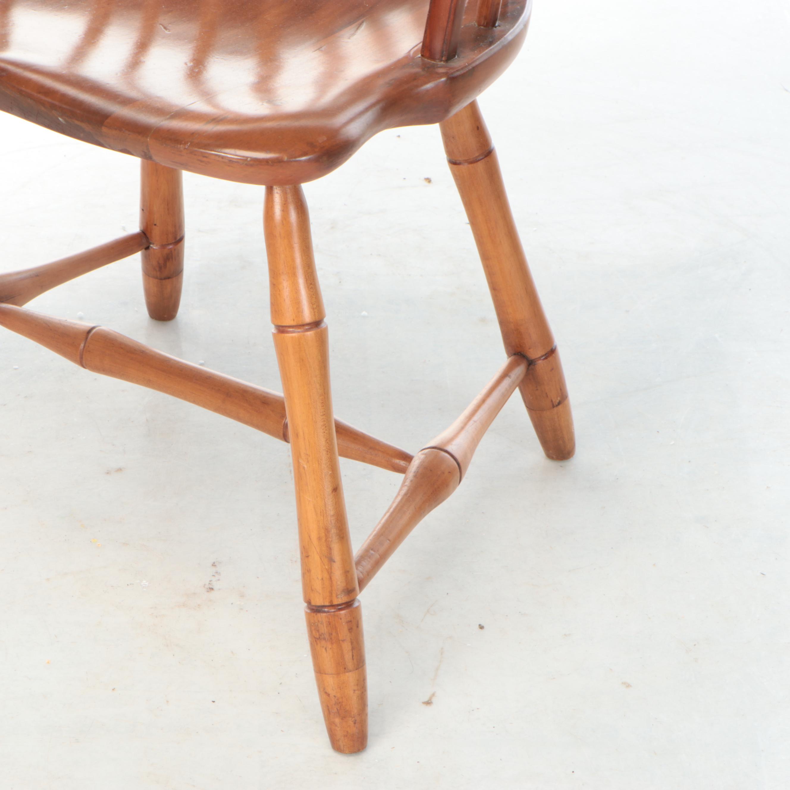 Windsor Back Walnut Armchair