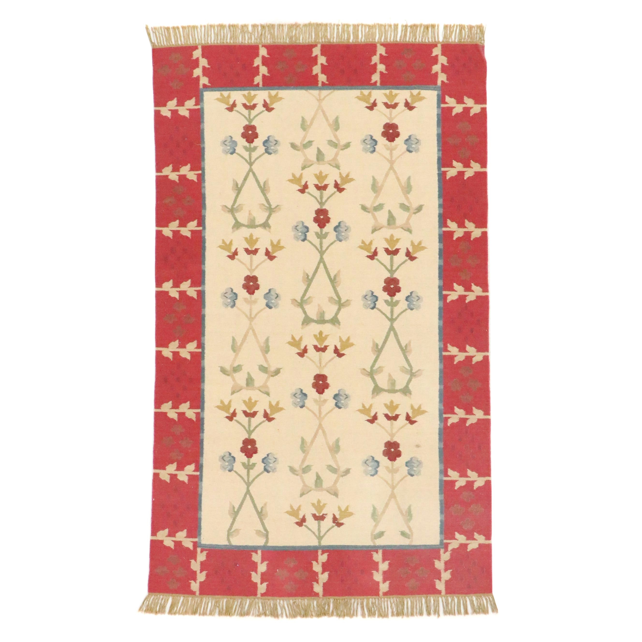 5' x 8'11 Handwoven Bessarabian Kilim Area Rug