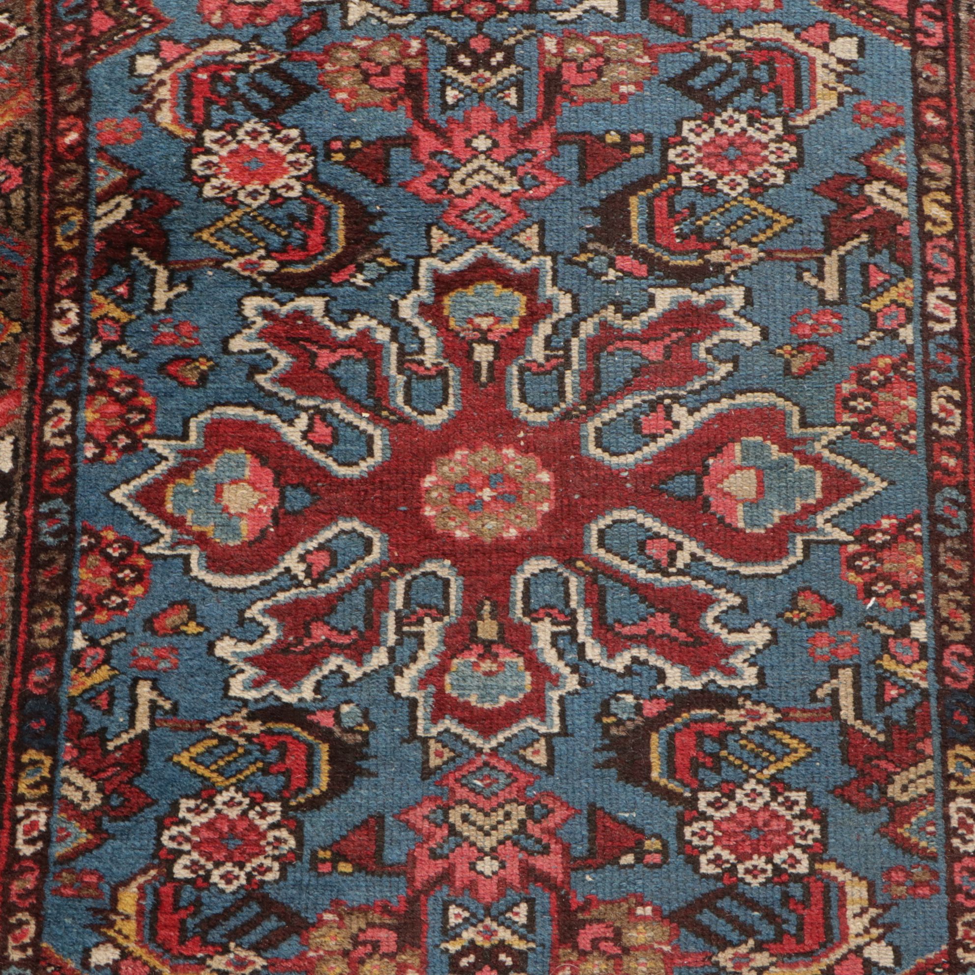 2'4 x 3'11 Hand-Knotted Persian Hamadan Accent Rug