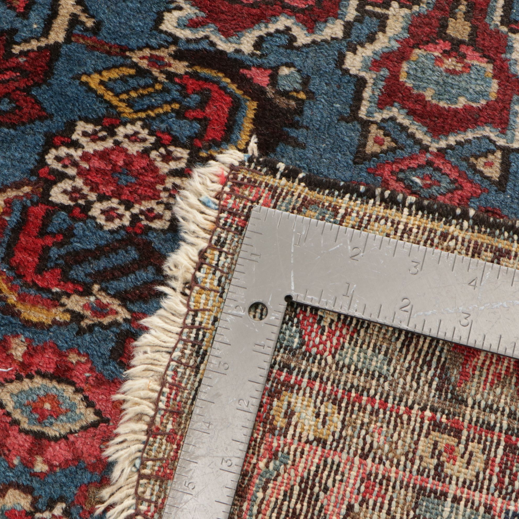 2'4 x 3'11 Hand-Knotted Persian Hamadan Accent Rug