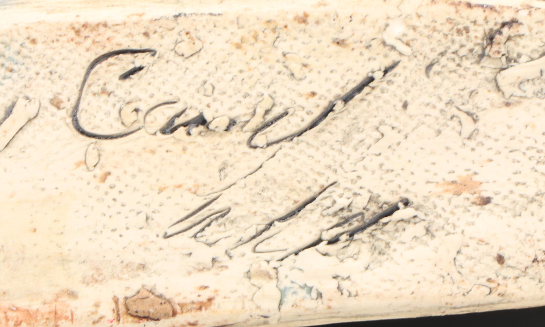 Signed Studio Pottery Slab Built Polychrome Vase with Stand