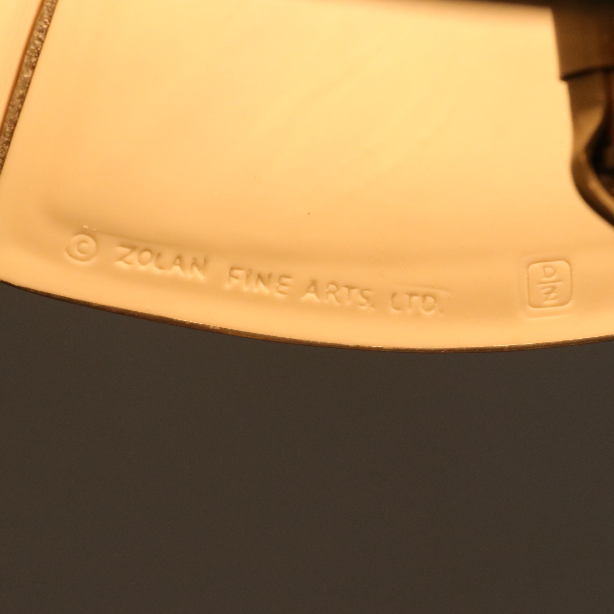 Art Nouveau Style Metal Table Lamp With Zolan Fine Arts Textured Optic Shade