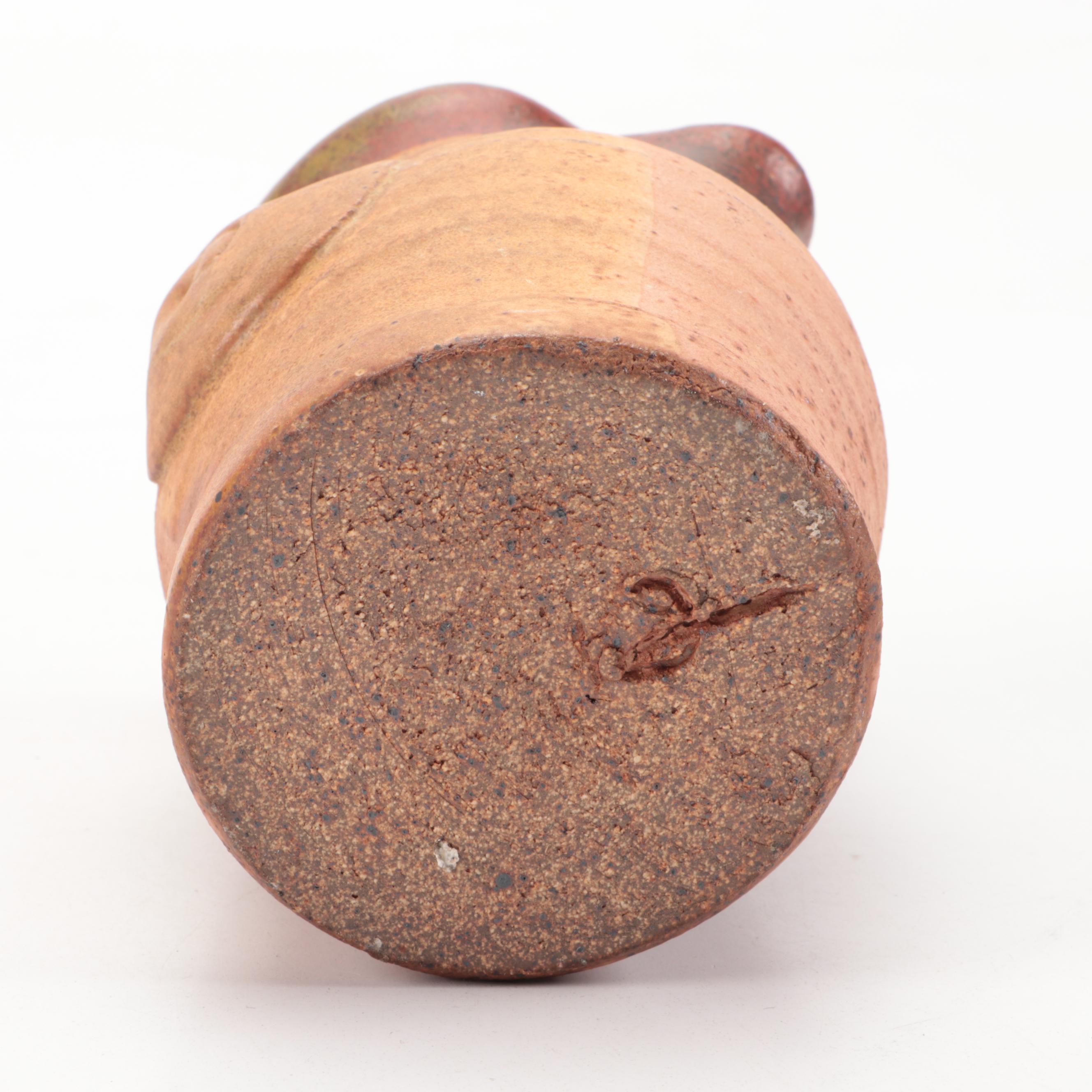 Alfareia Jimenez Pottery Aztec Calendar Charger with Wedding Vase and Pitcher