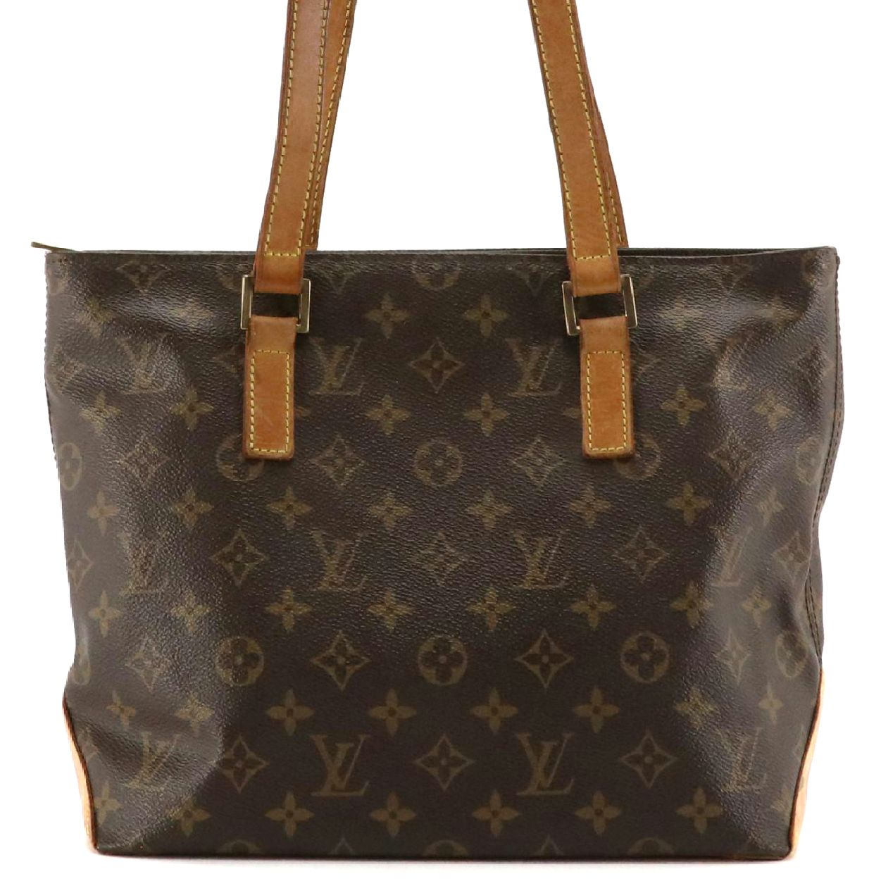 Louis Vuitton Cabas Piano Shoulder Bag in Monogram Canvas and Vachetta Leather