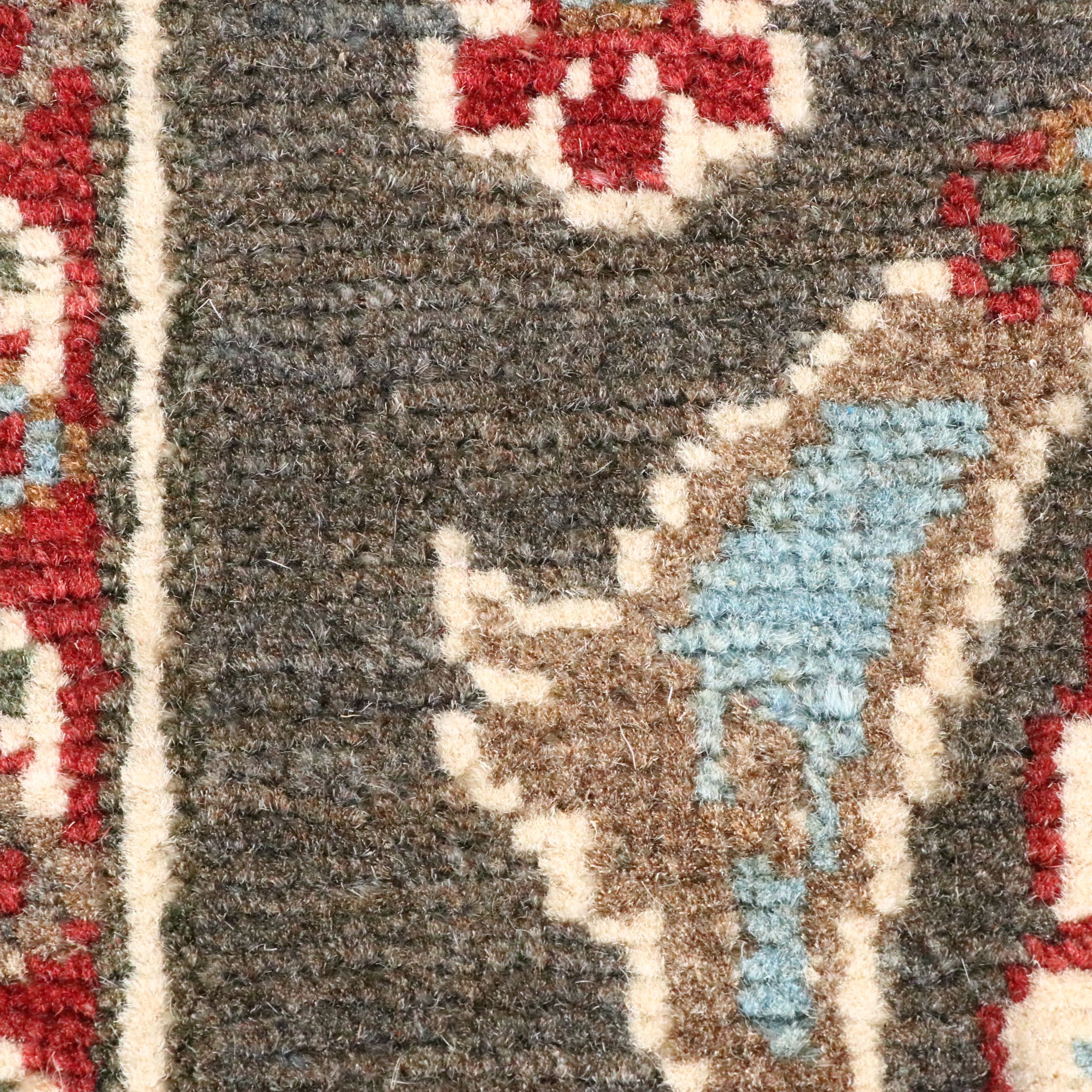 2'1 x 5'8 Hand-Knotted Indo-Persian Heriz Serapi Carpet Runner