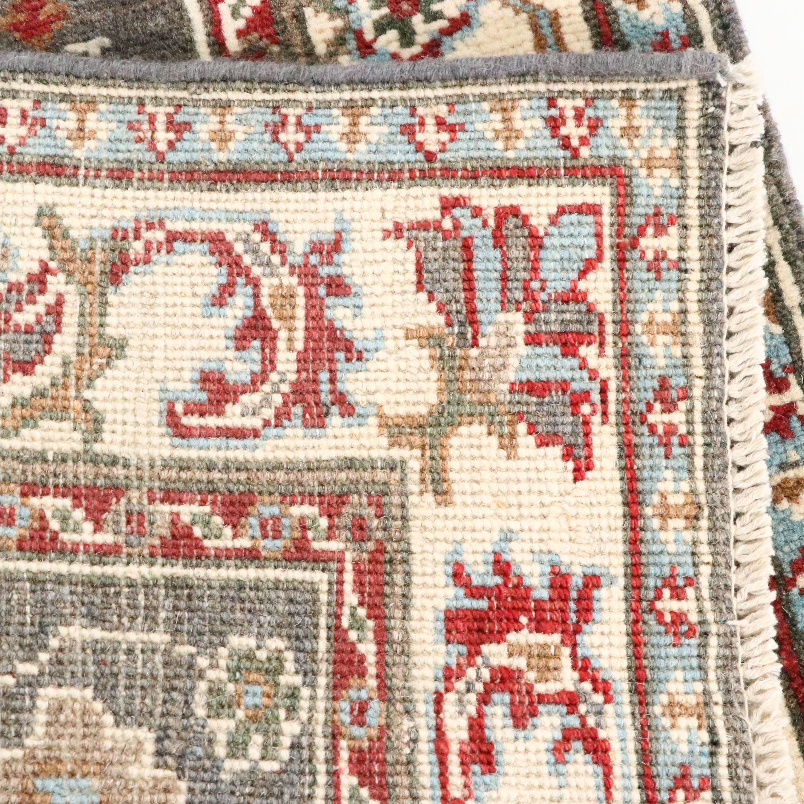 2'1 x 5'8 Hand-Knotted Indo-Persian Heriz Serapi Carpet Runner