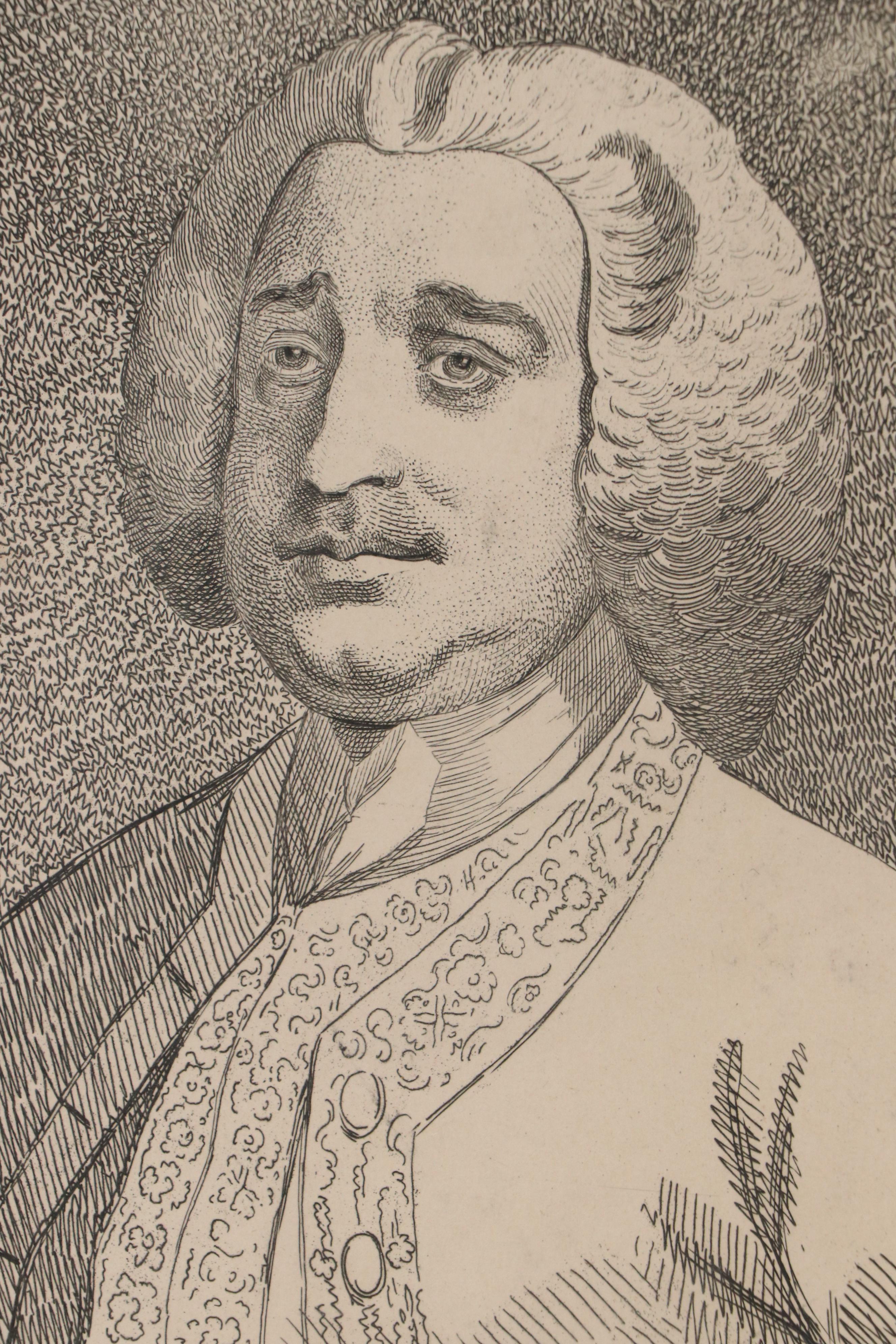 J. Haynes Portrait Engraving After William Hogarth Henry Fox, 1782