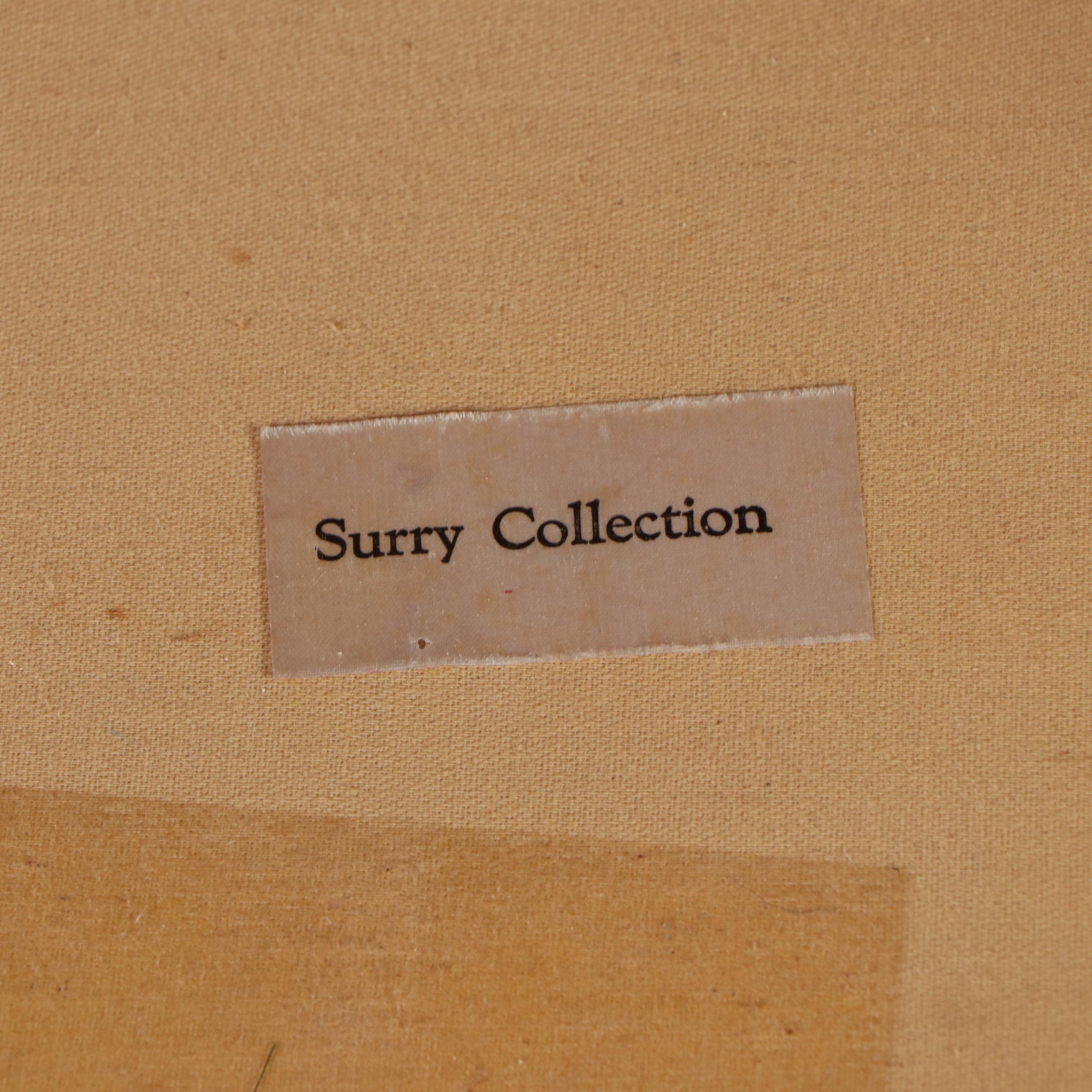 Surry Collection Burnt Orange Chenille Loveseat