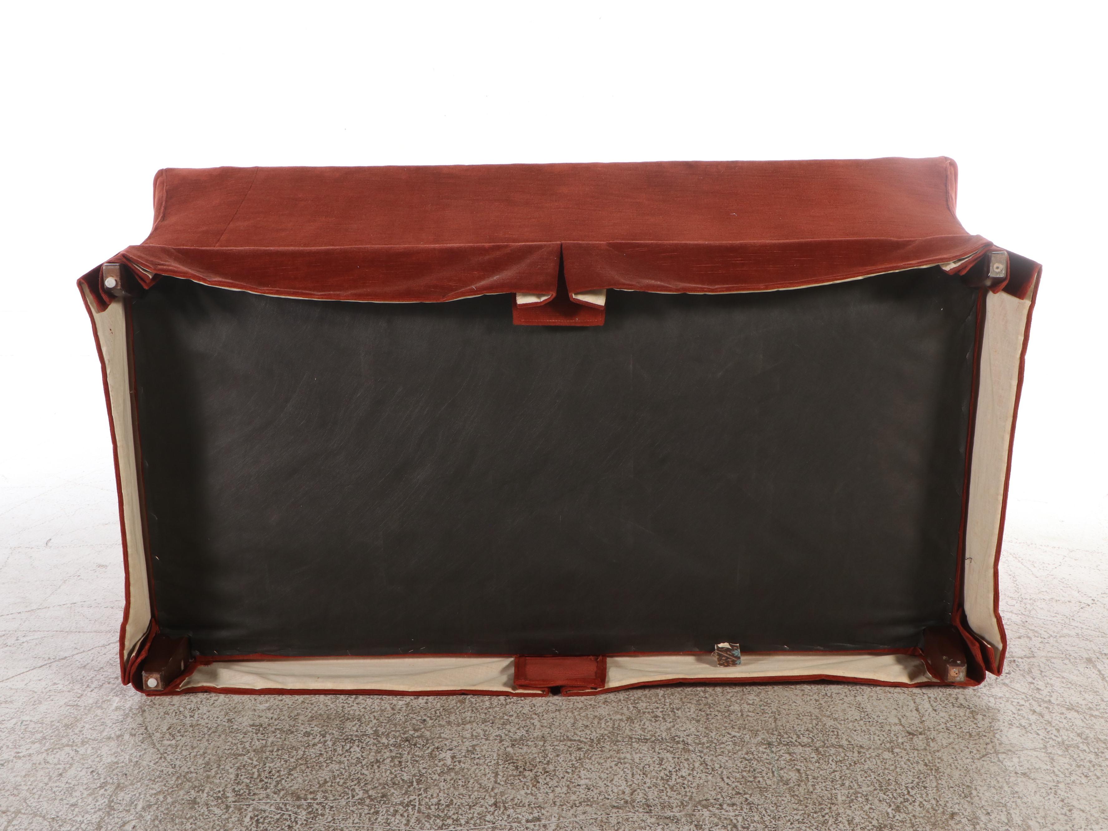 Surry Collection Burnt Orange Chenille Loveseat