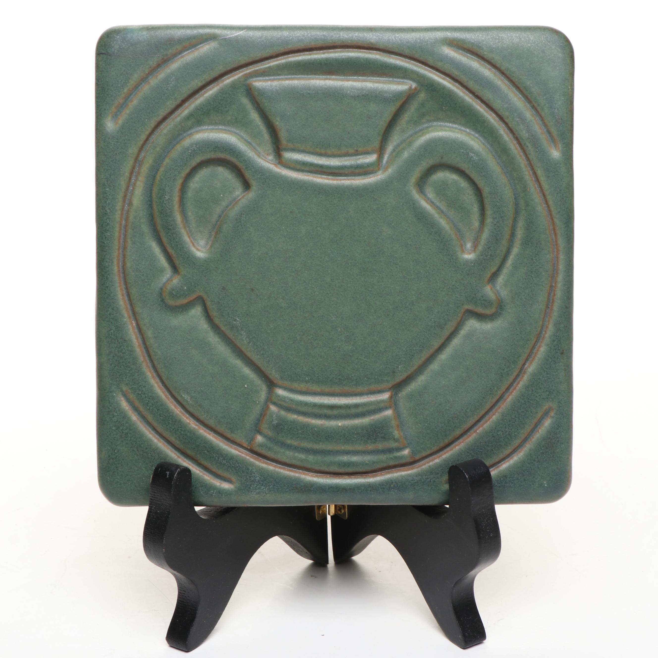 Motawi Celtic Knot Ceramic Tile with Pewabic and Other Art Tiles