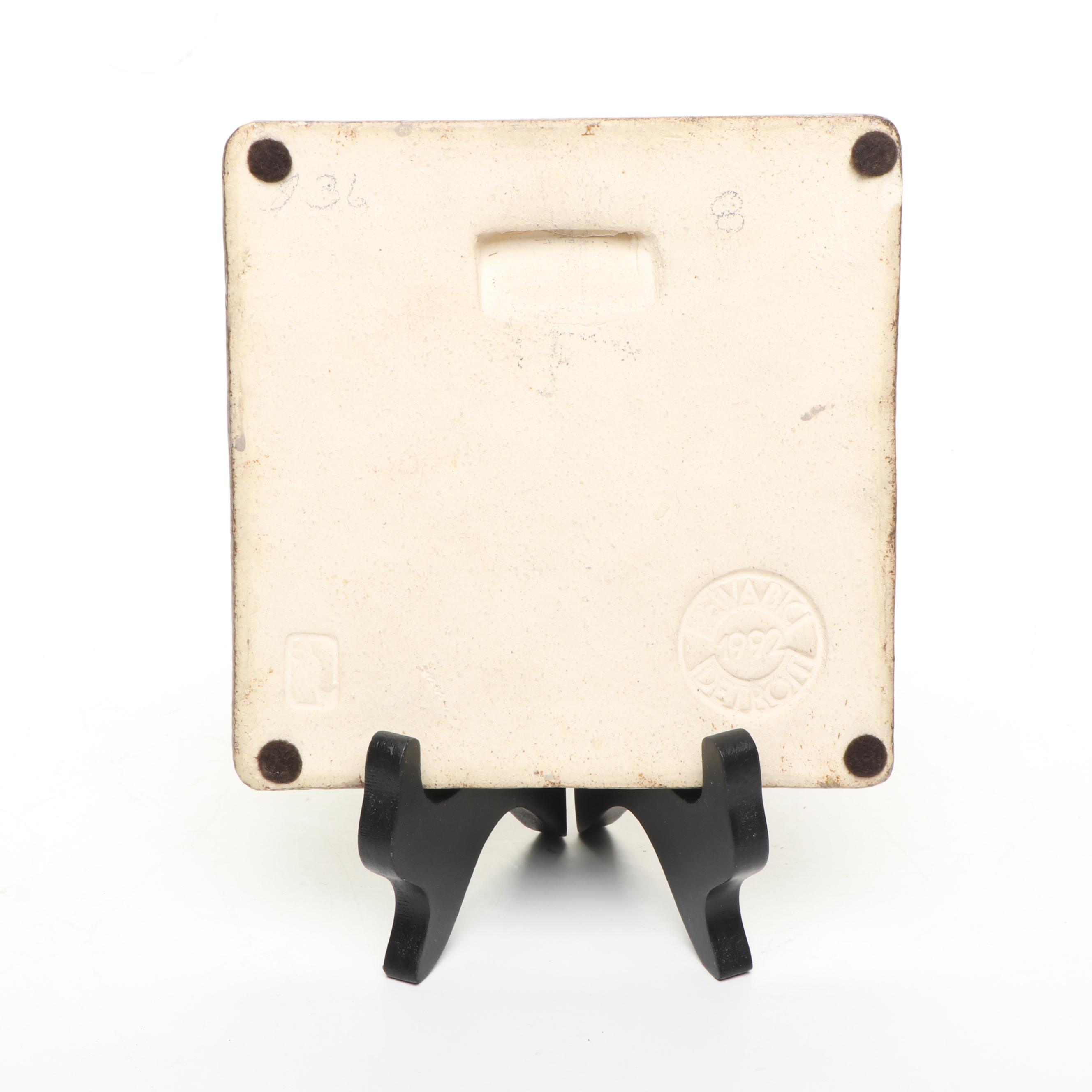 Motawi Celtic Knot Ceramic Tile with Pewabic and Other Art Tiles