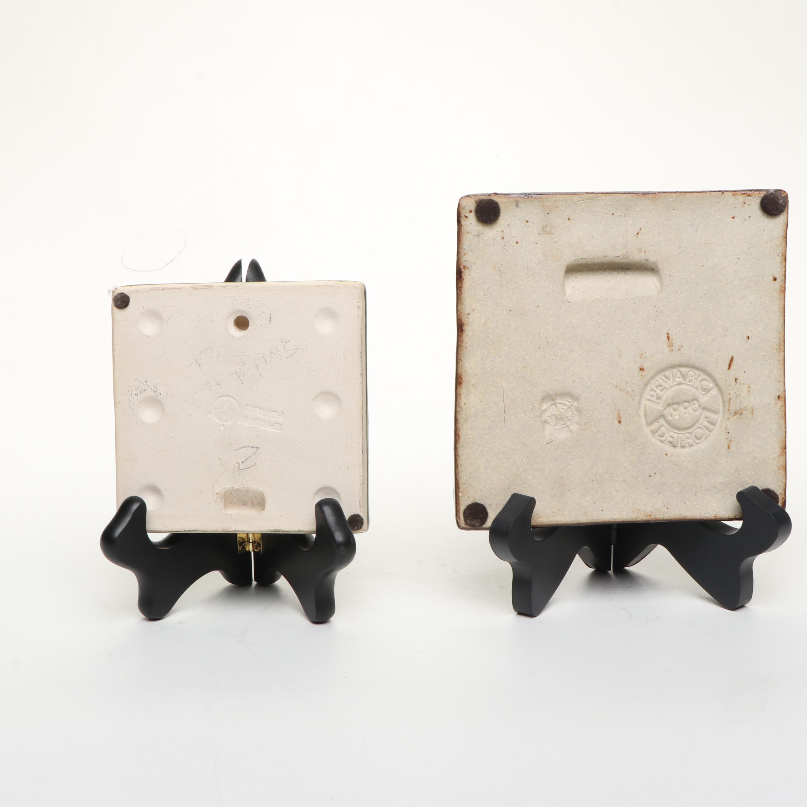 Motawi Celtic Knot Ceramic Tile with Pewabic and Other Art Tiles