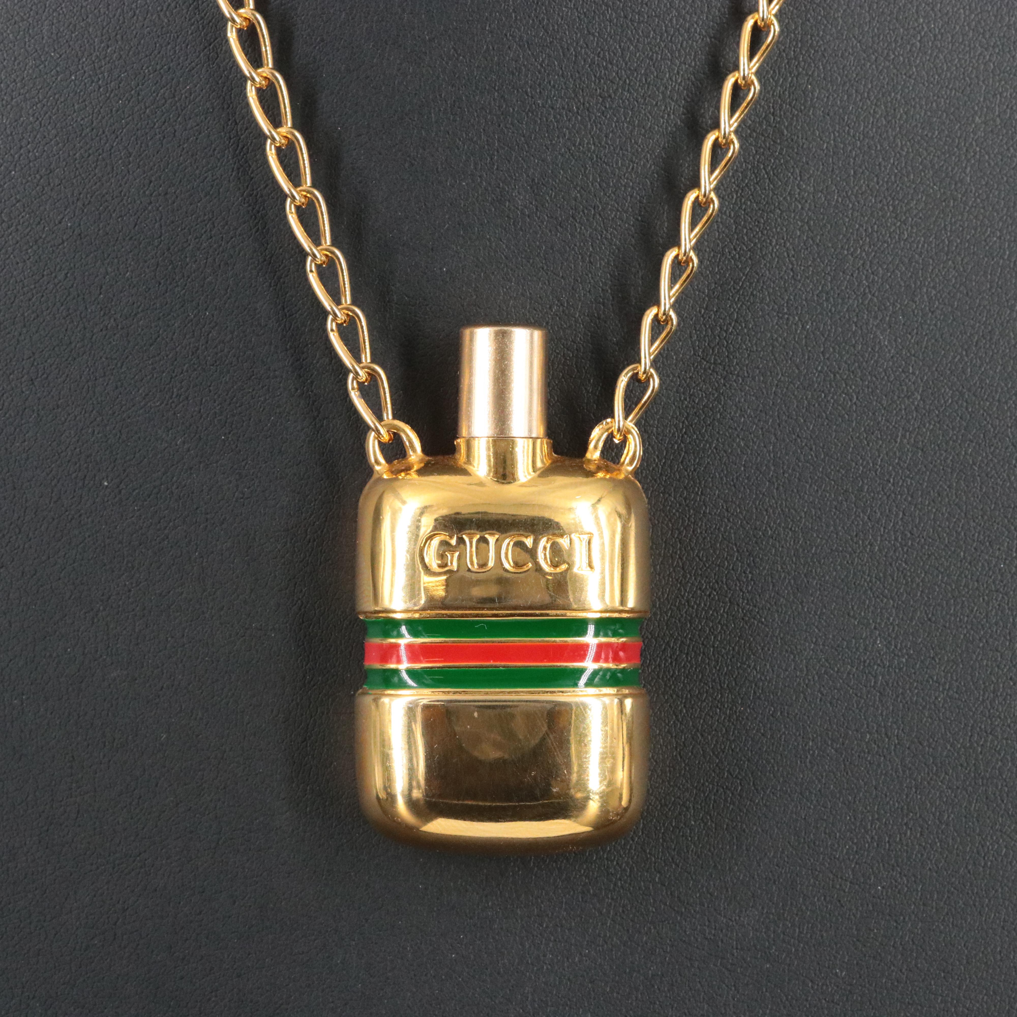 Gucci Perfume Bottle on a Chain